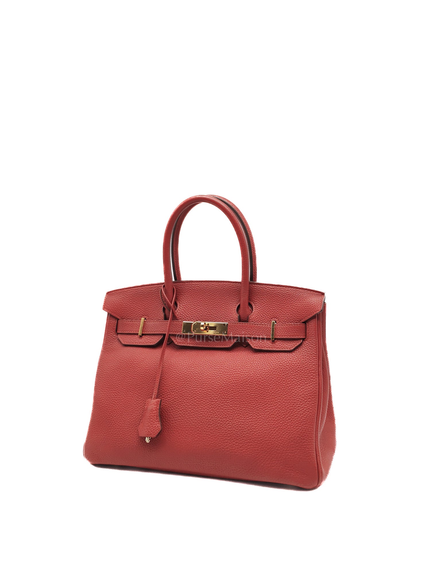 Birkin 30 in Red Togo Leather Gold Hardware Stamp T(2016) | Purse Maison Luxury Bags Shop