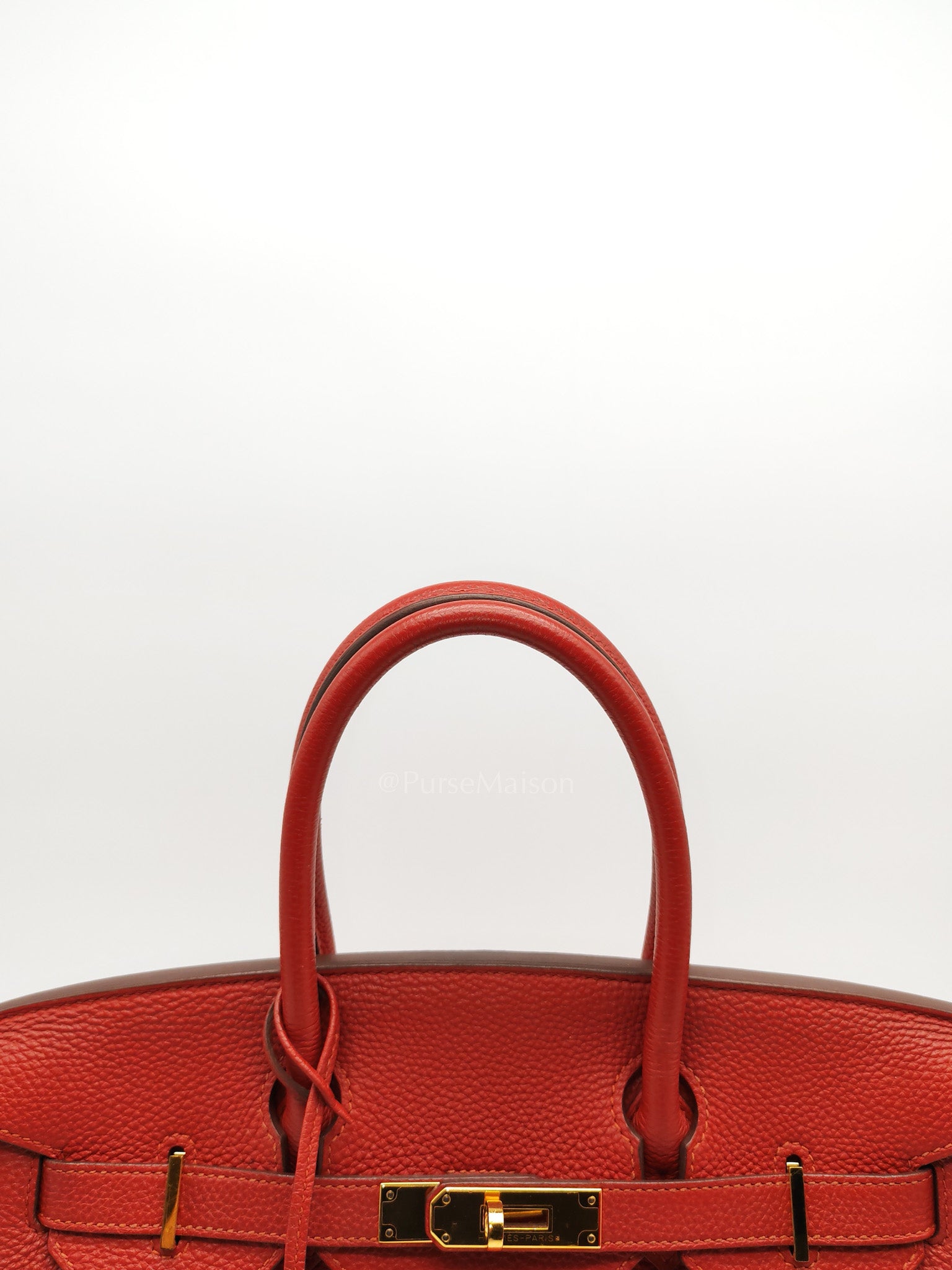 Birkin 30 in Red Togo Leather Gold Hardware Stamp T(2016) | Purse Maison Luxury Bags Shop