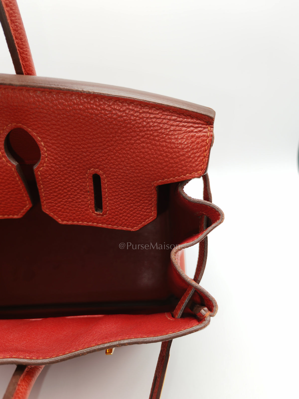 Birkin 30 in Red Togo Leather Gold Hardware Stamp T(2016) | Purse Maison Luxury Bags Shop