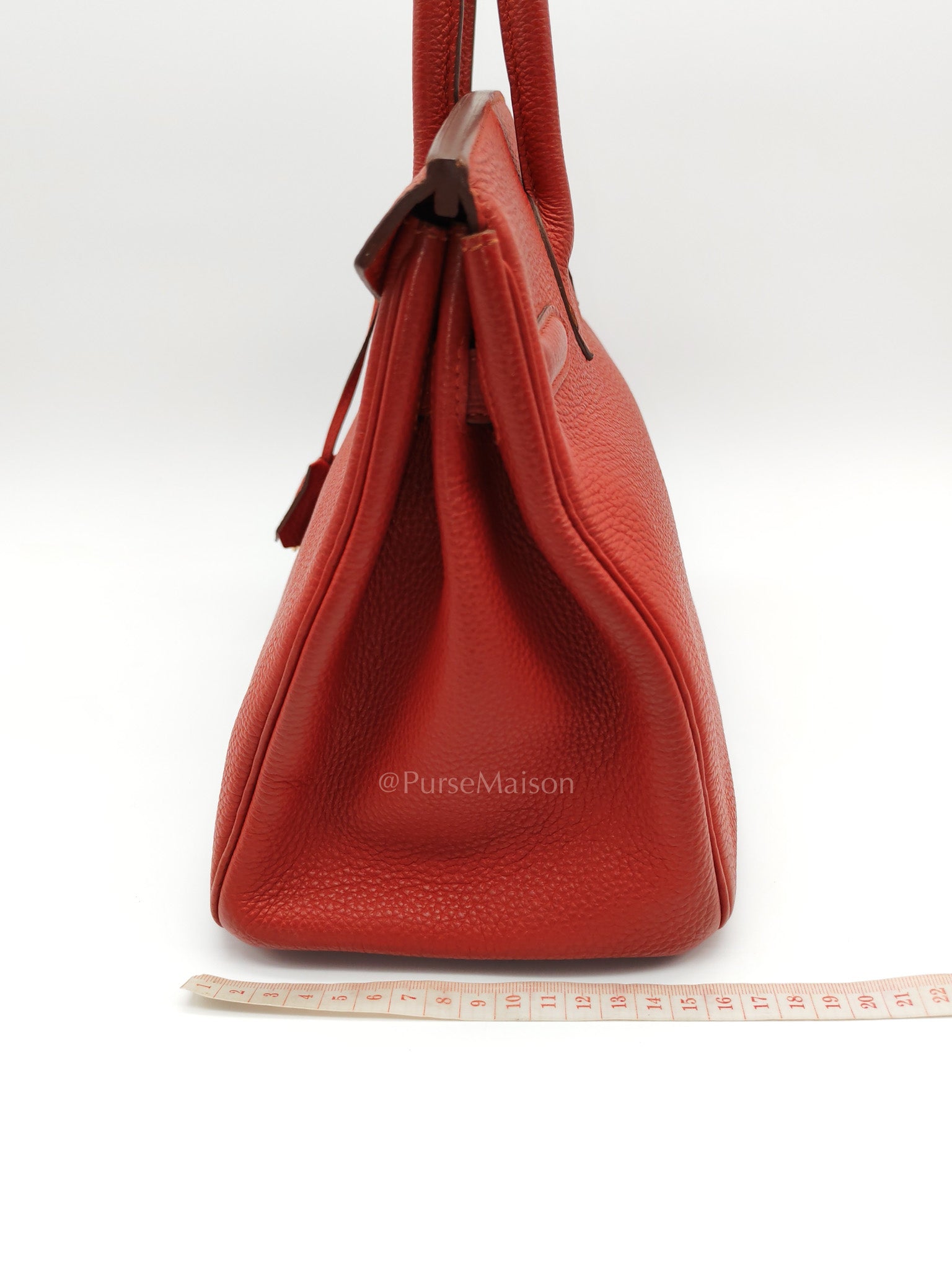 Birkin 30 in Red Togo Leather Gold Hardware Stamp T(2016) | Purse Maison Luxury Bags Shop