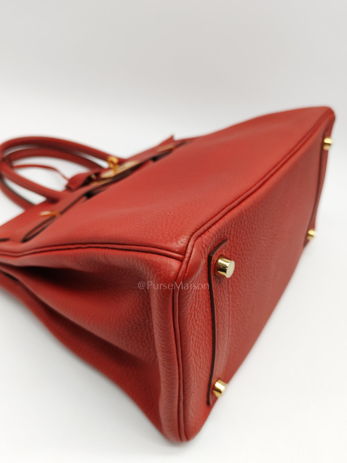Birkin 30 in Red Togo Leather Gold Hardware Stamp T(2016) | Purse Maison Luxury Bags Shop