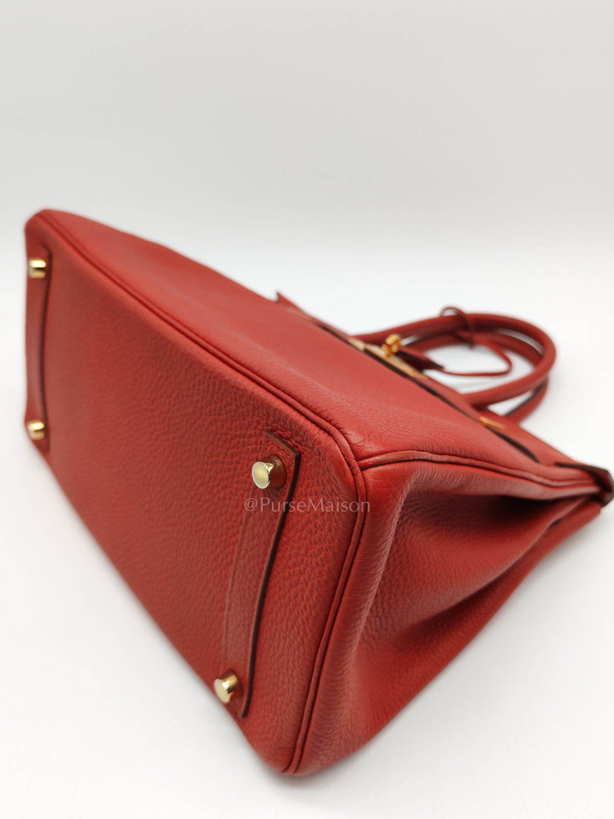 Birkin 30 in Red Togo Leather Gold Hardware Stamp T(2016) | Purse Maison Luxury Bags Shop