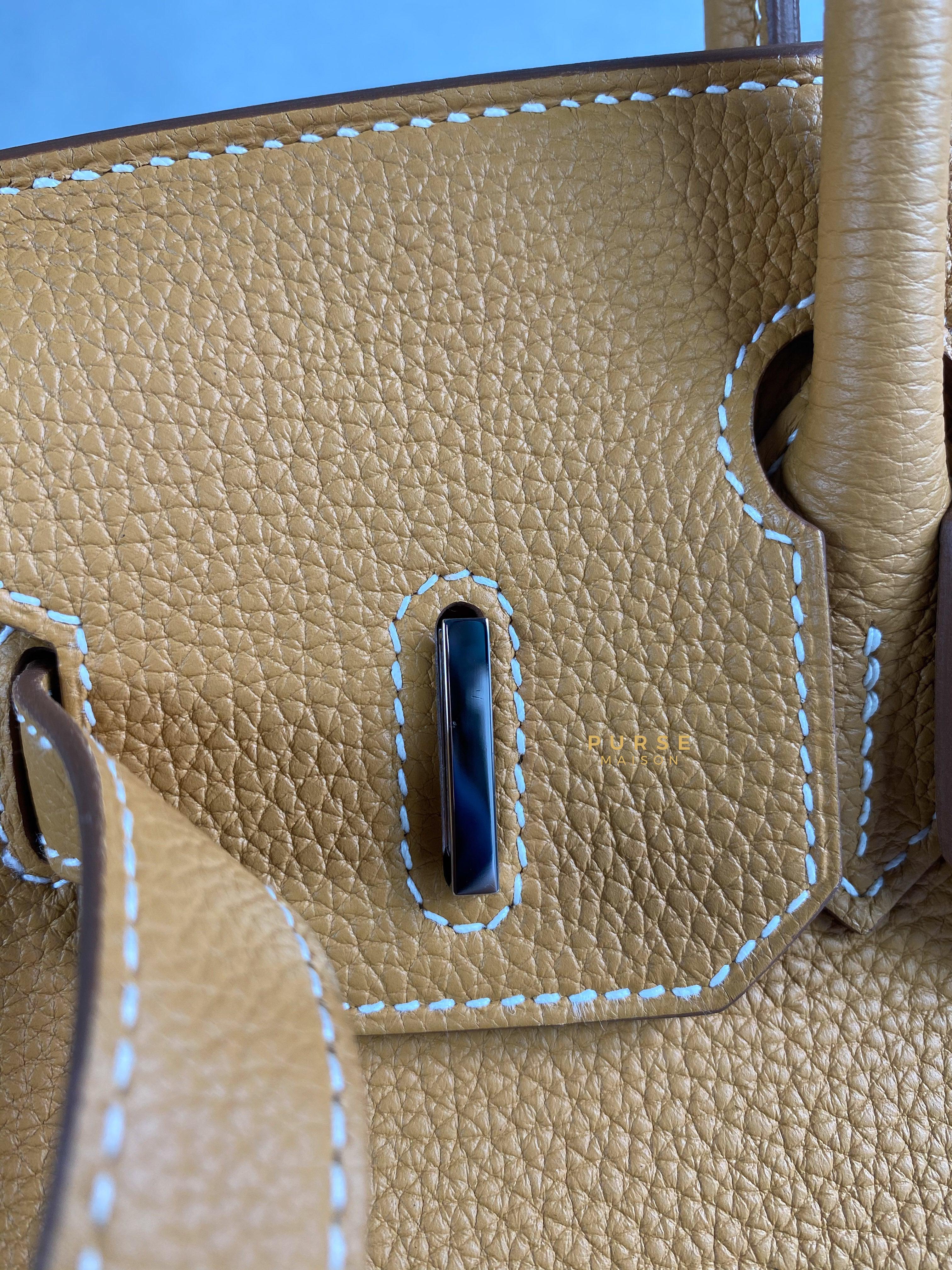 Hermes Birkin 30 Naturel Sable Togo and Palladium Hardware (Stamp B) | Purse Maison Luxury Bags Shop