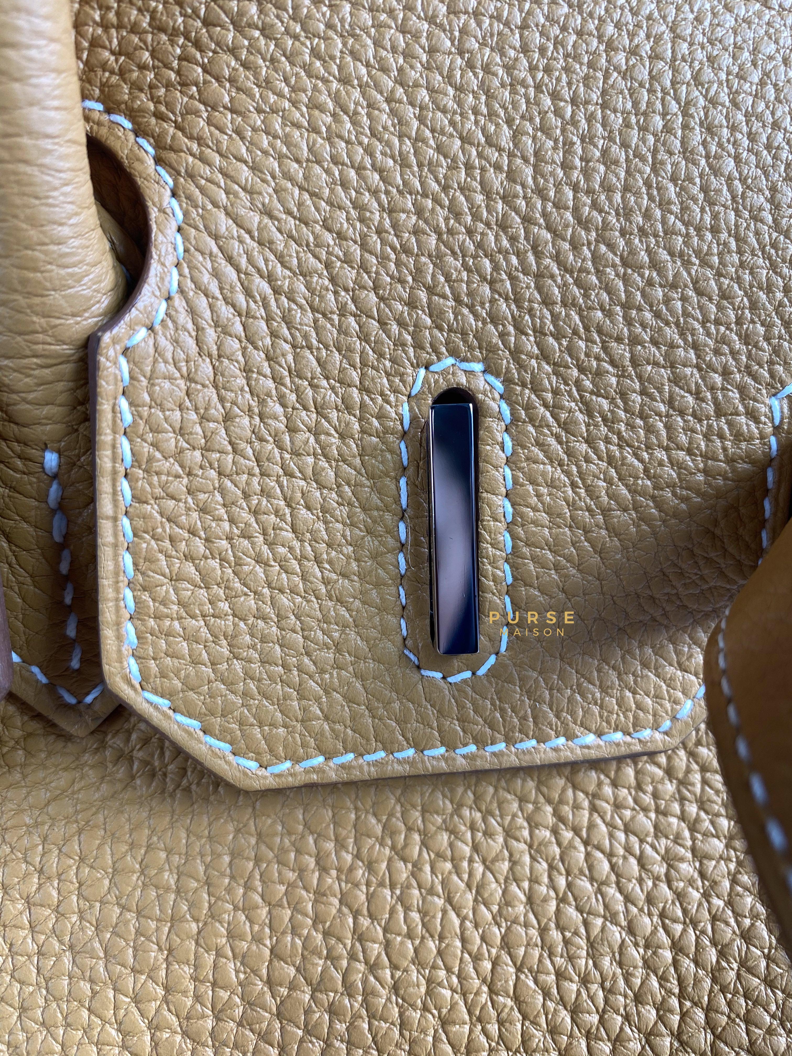 Hermes Birkin 30 Naturel Sable Togo and Palladium Hardware (Stamp B) | Purse Maison Luxury Bags Shop