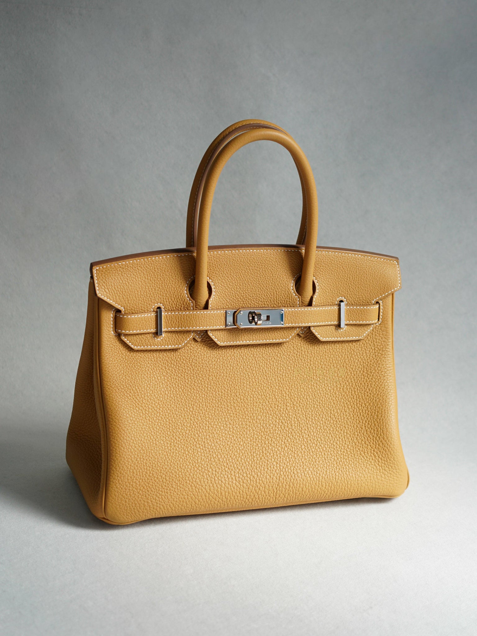 Hermes Birkin 30 Naturel Sable Togo and Palladium Hardware (Stamp B) | Purse Maison Luxury Bags Shop