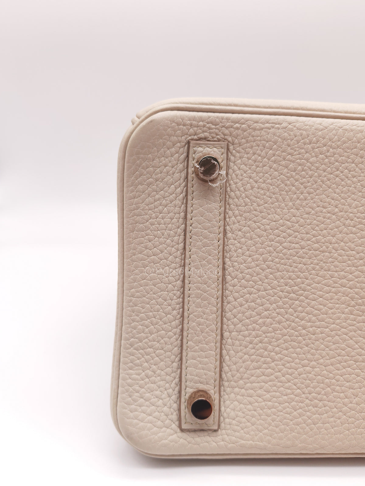 Hermes Birkin 30 Retourne in Nata Clemence Leather and Rose Gold Hardware Stamp D (2019) | Purse Maison Luxury Bags Shop
