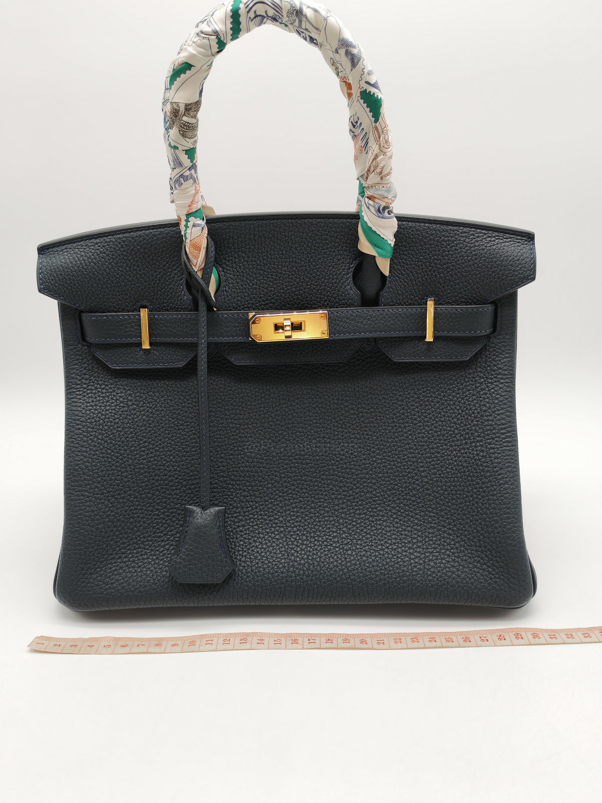 Hermes Birkin 30 Retourne in Vert Rousseau Togo Leather and Gold Hardware Stamp D (2019) | Purse Maison Luxury Bags Shop