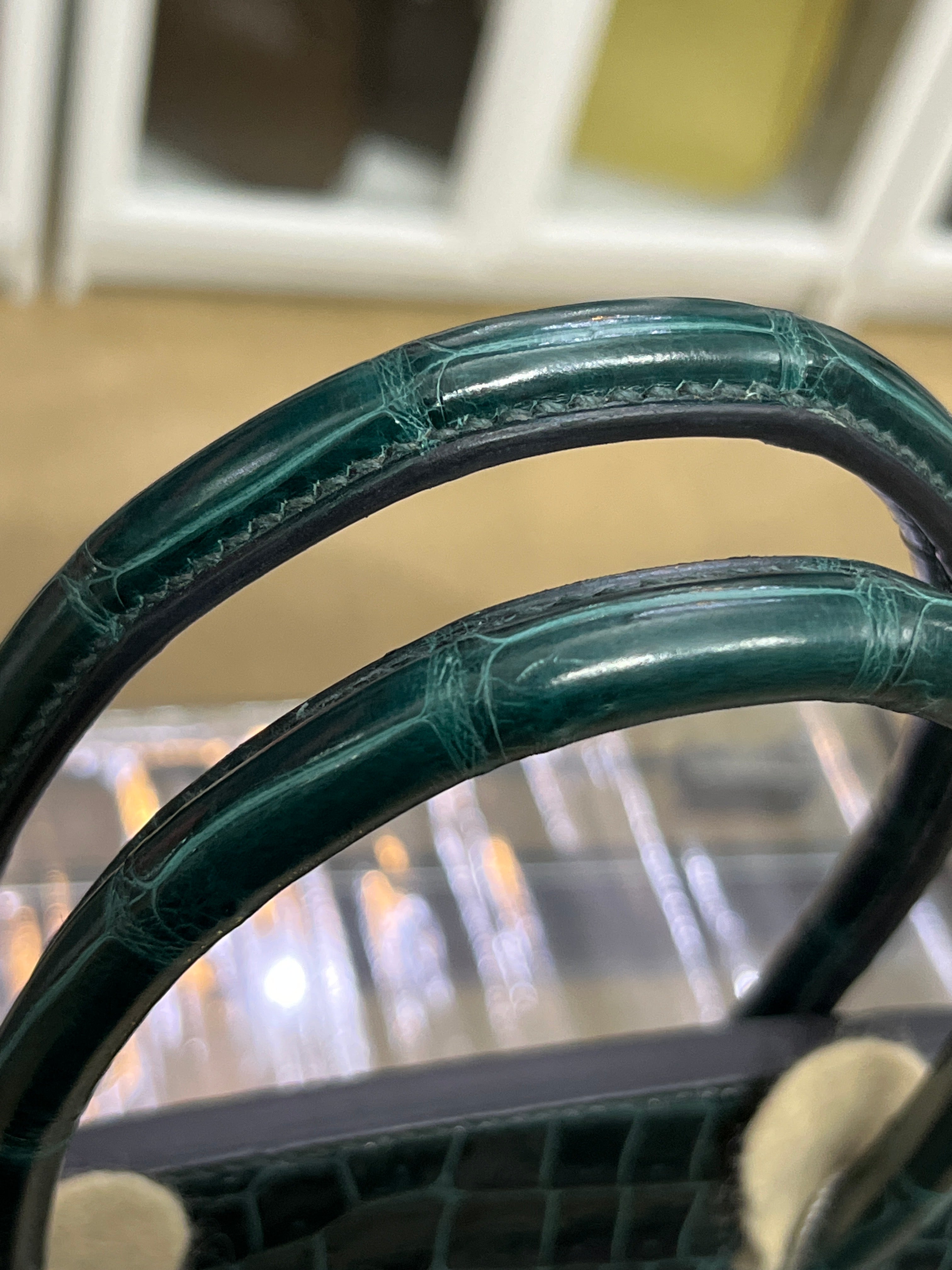 Hermès Birkin 30 Vert Fonce Shiny Porosus Crocodile Gold Hardware Stamp D (2019) | Purse Maison Luxury Bags Shop