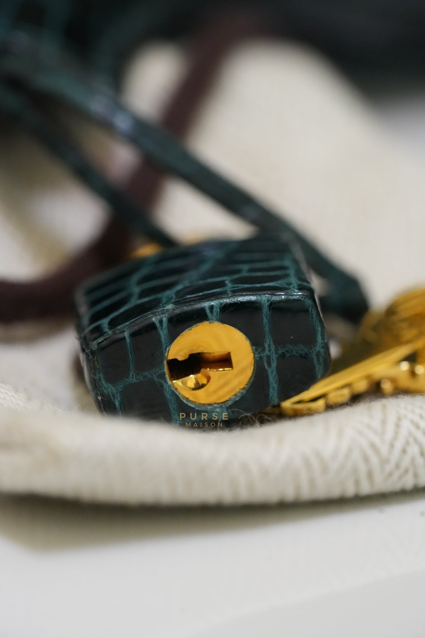 Hermès Birkin 30 Vert Fonce Shiny Porosus Crocodile Gold Hardware Stamp D (2019) | Purse Maison Luxury Bags Shop