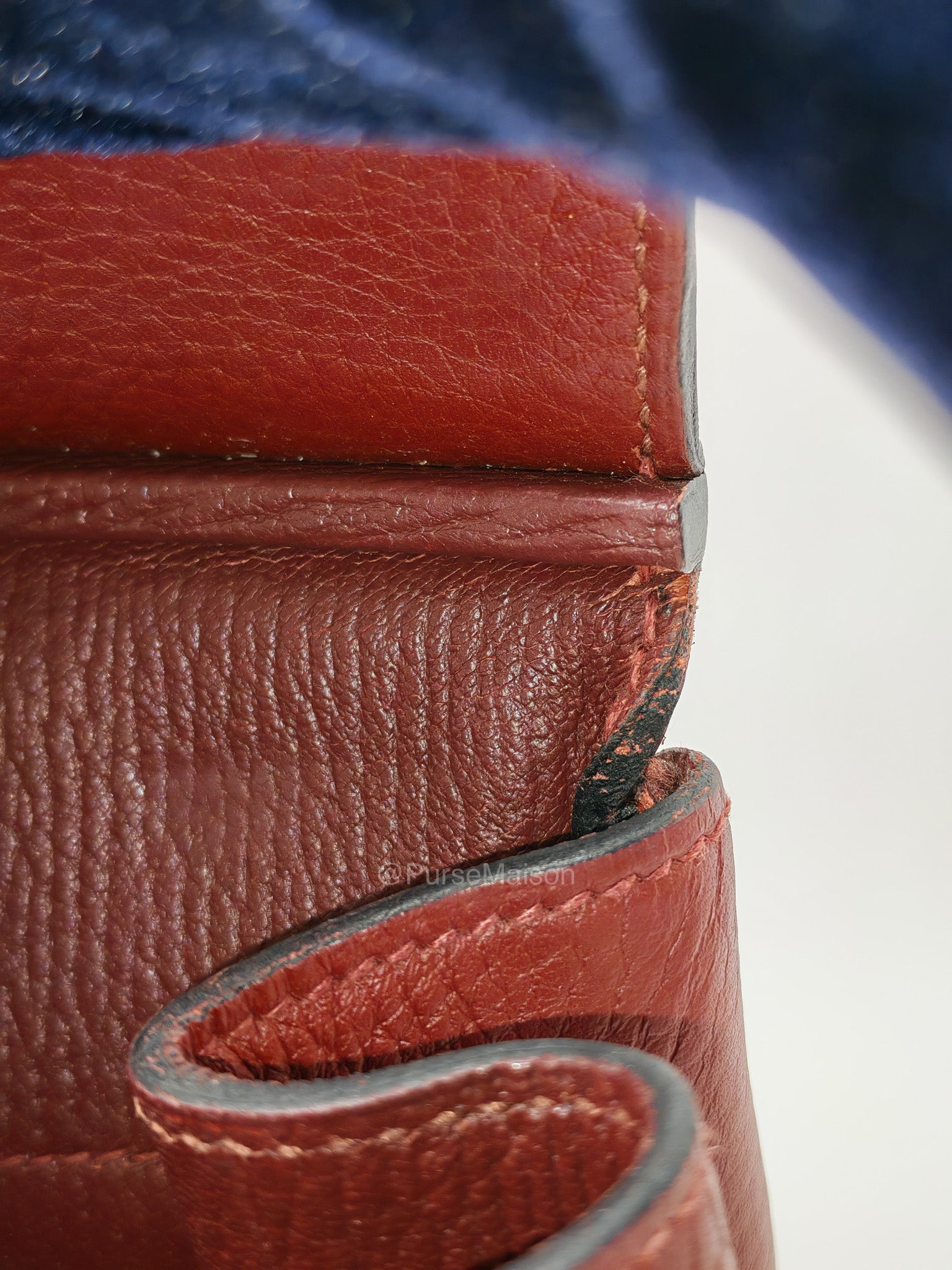 Hermes Birkin 35 in Rubis Clemence Leather Palladium Hardware Stamp Square P(2012) | Purse Maison Luxury Bags Shop