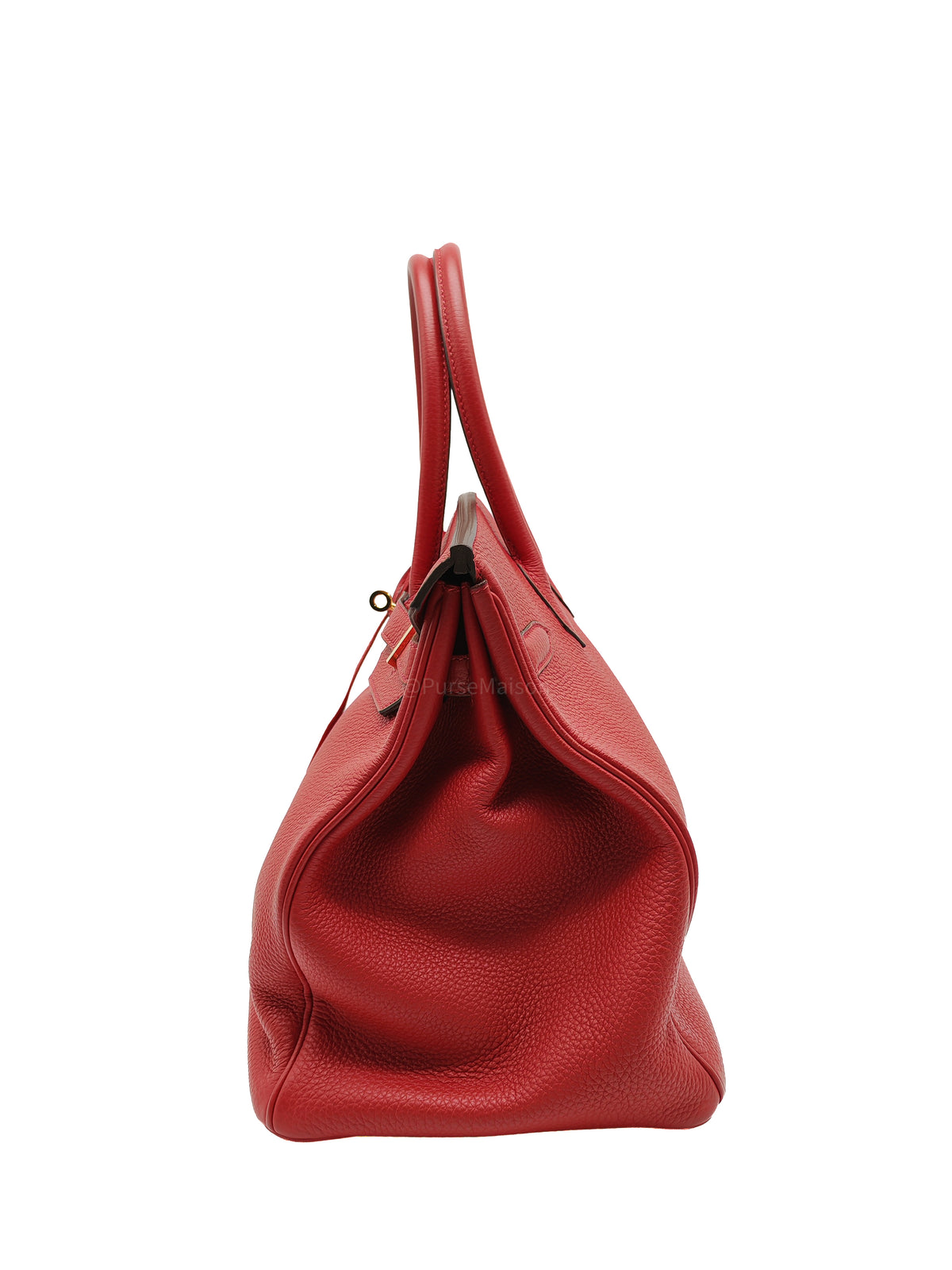 Hermes Birkin 35 Retourne in Rouge Togo Leather in Gold Hardware Stamp A (2017) | Purse Maison Luxury Bags Shop