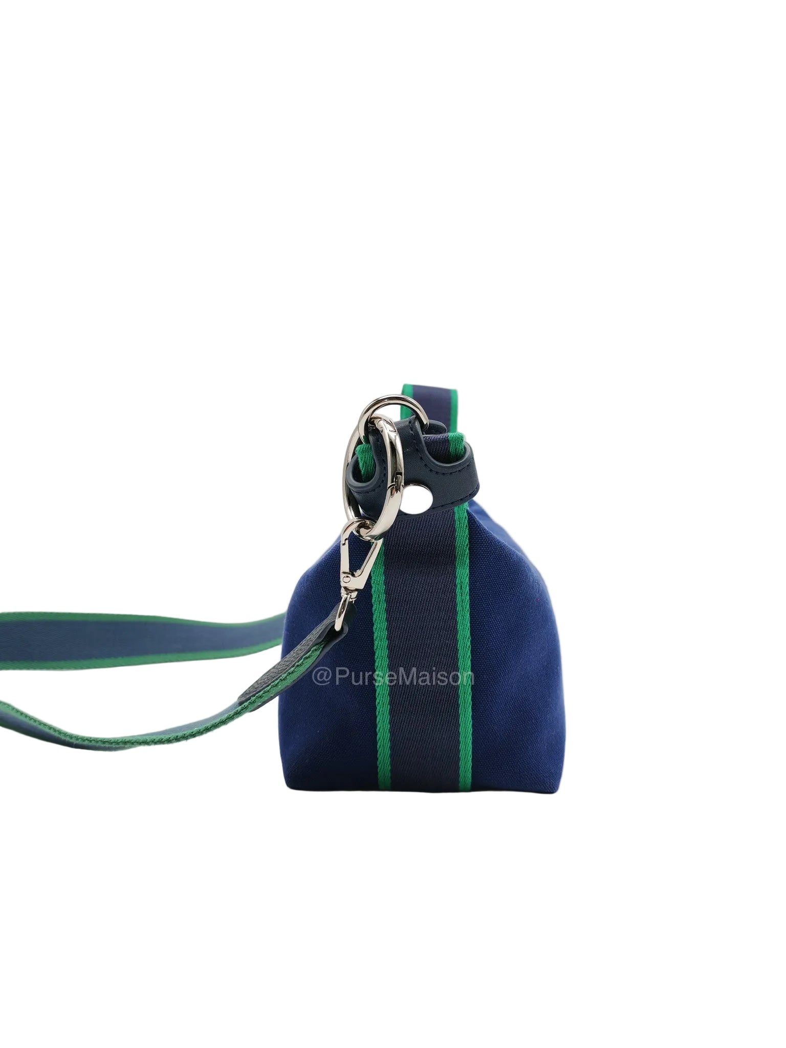 Hermes Bride-A-Brac Toiletry Vanity Case in Blue/Green Cotton Canvas and Palladium Hardware | Purse Maison Luxury Bags Shop