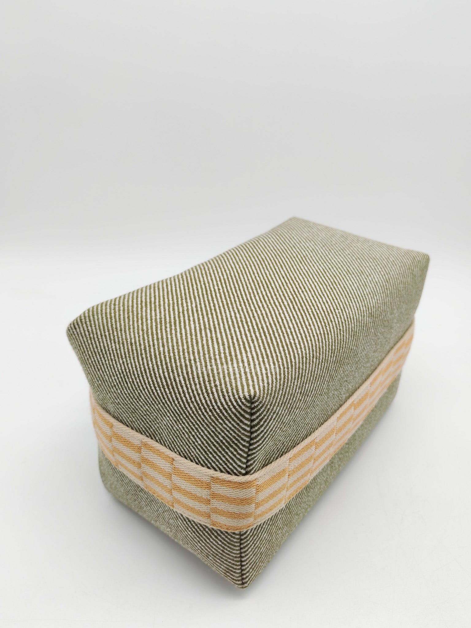 Hermes Bride-A-Brac Travel Case in Green H Natte Wool Canvas | Purse Maison Luxury Bags Shop