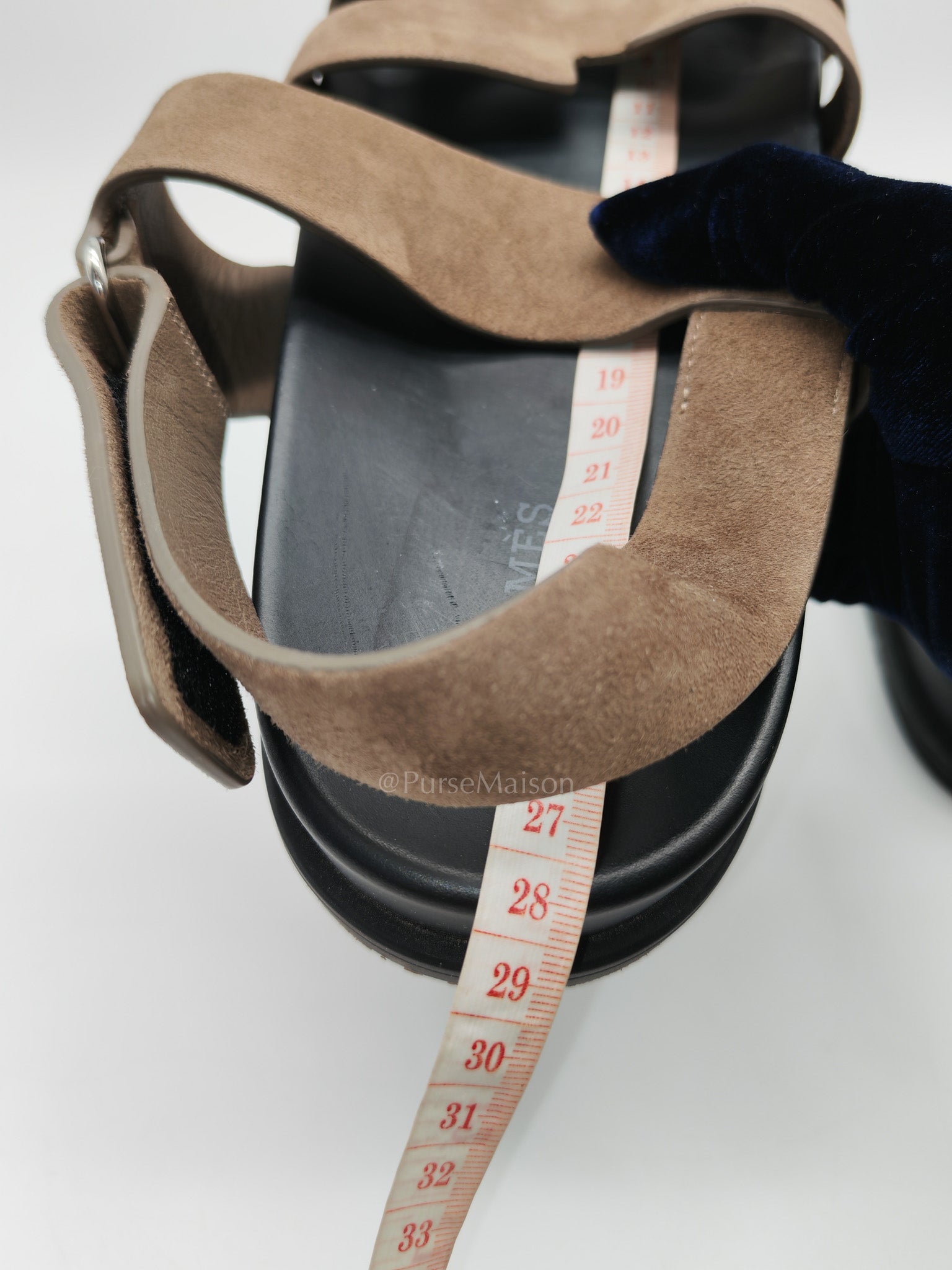 Chypre in Brown Suede Leather Sandals Size 41 EU (26cm) | Purse Maison Luxury Bags Shop