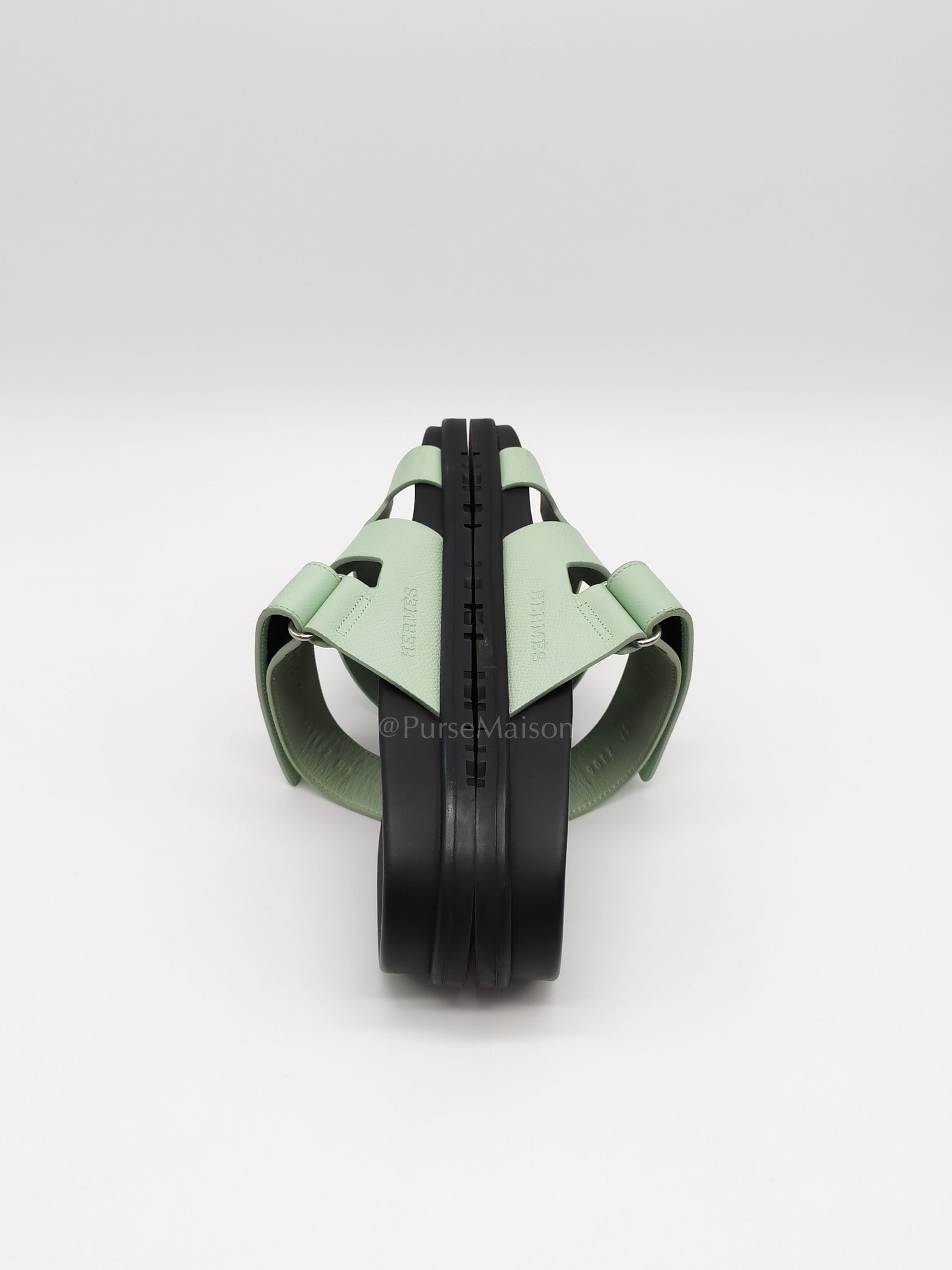 Chypre in Vert Jade Green Epsom Leather Size 37 EU (24cm) | Purse Maison Luxury Bags Shop