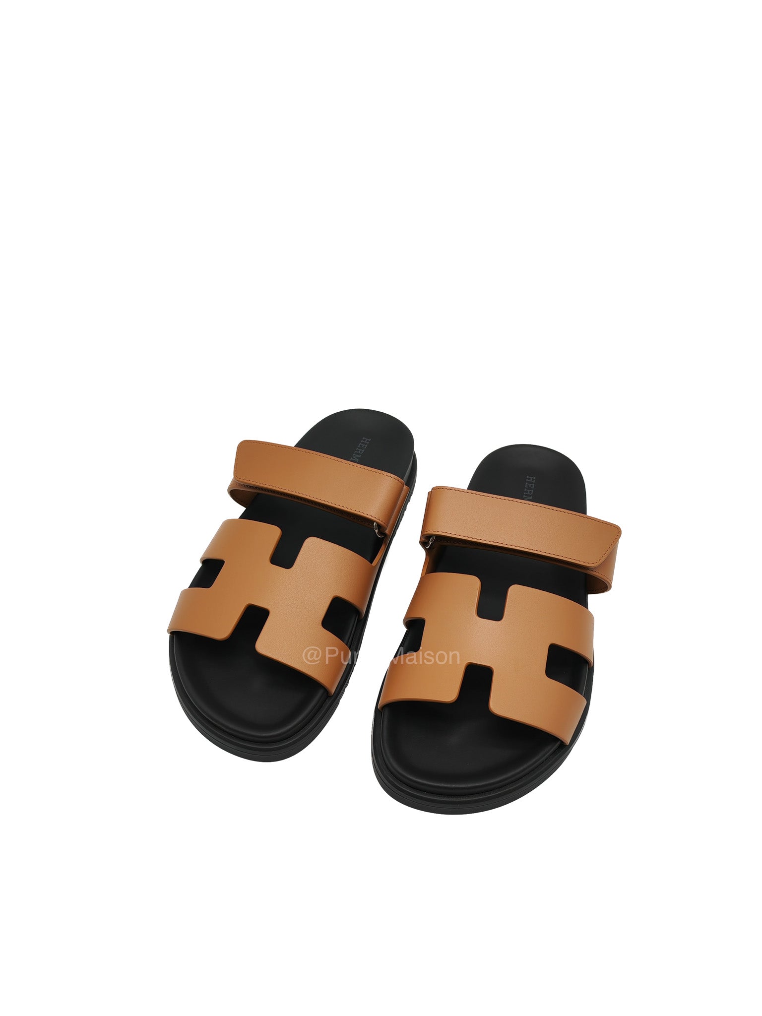 Hermes Chypre Sandal in Naturel Calfskin Leather Size 37 EU (24 cm) | Purse Maison Luxury Bags Shop