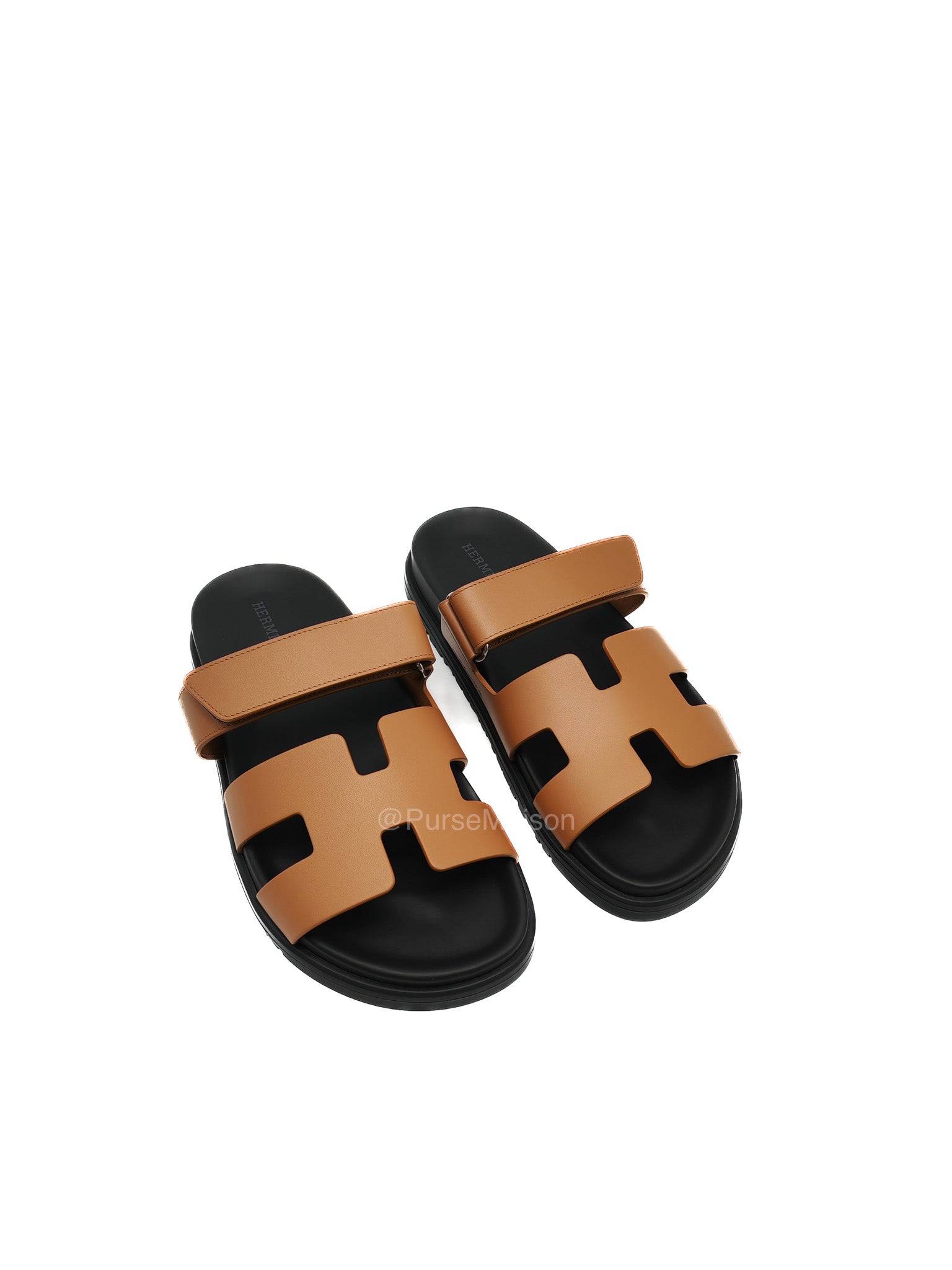 Hermes Chypre Sandal in Naturel Calfskin Leather Size 37 EU (24 cm) | Purse Maison Luxury Bags Shop