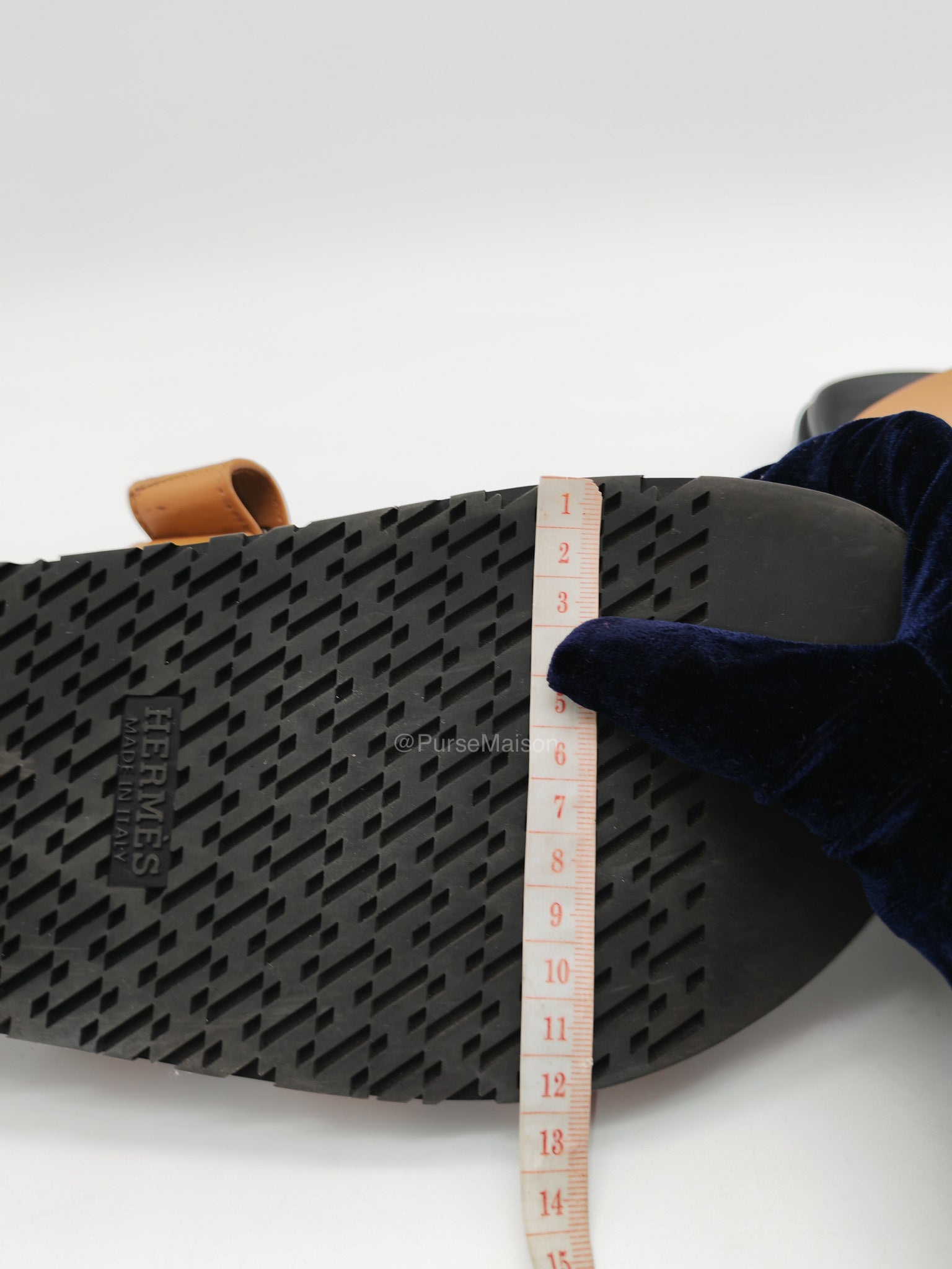 Hermes Chypre Sandal in Naturel Calfskin Leather Size 44 EU (29 cm) | Purse Maison Luxury Bags Shop