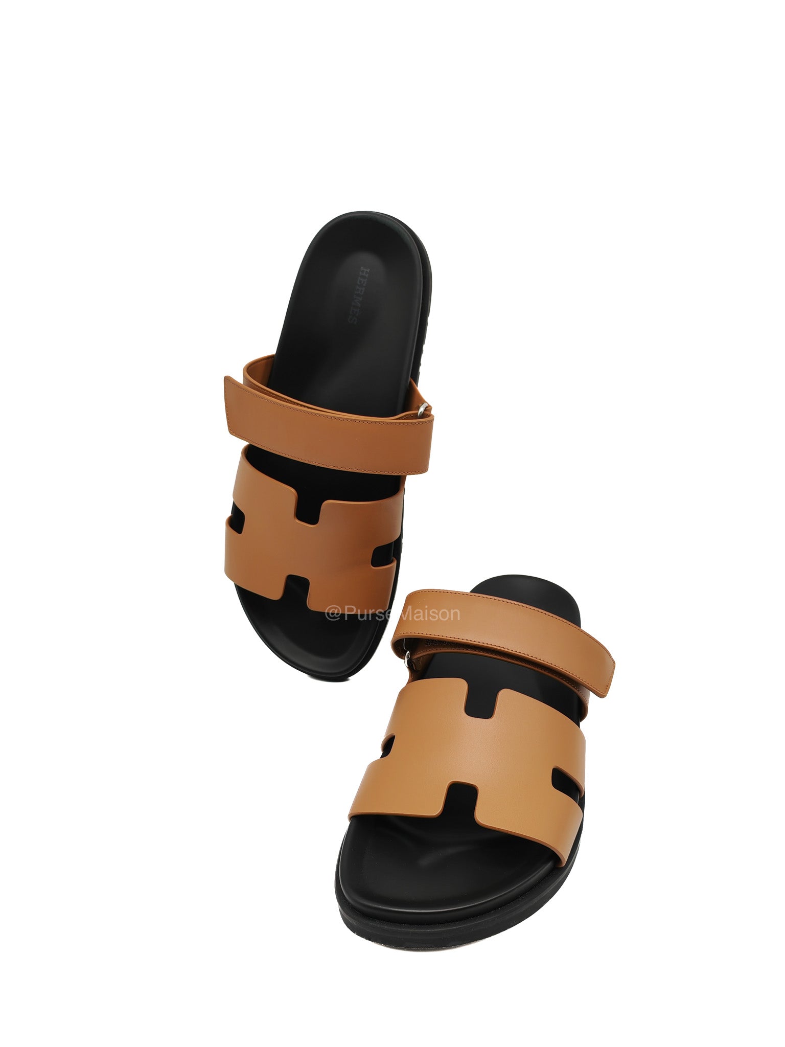 Hermes Chypre Sandal in Naturel Calfskin Leather Size 44 EU (29 cm) | Purse Maison Luxury Bags Shop