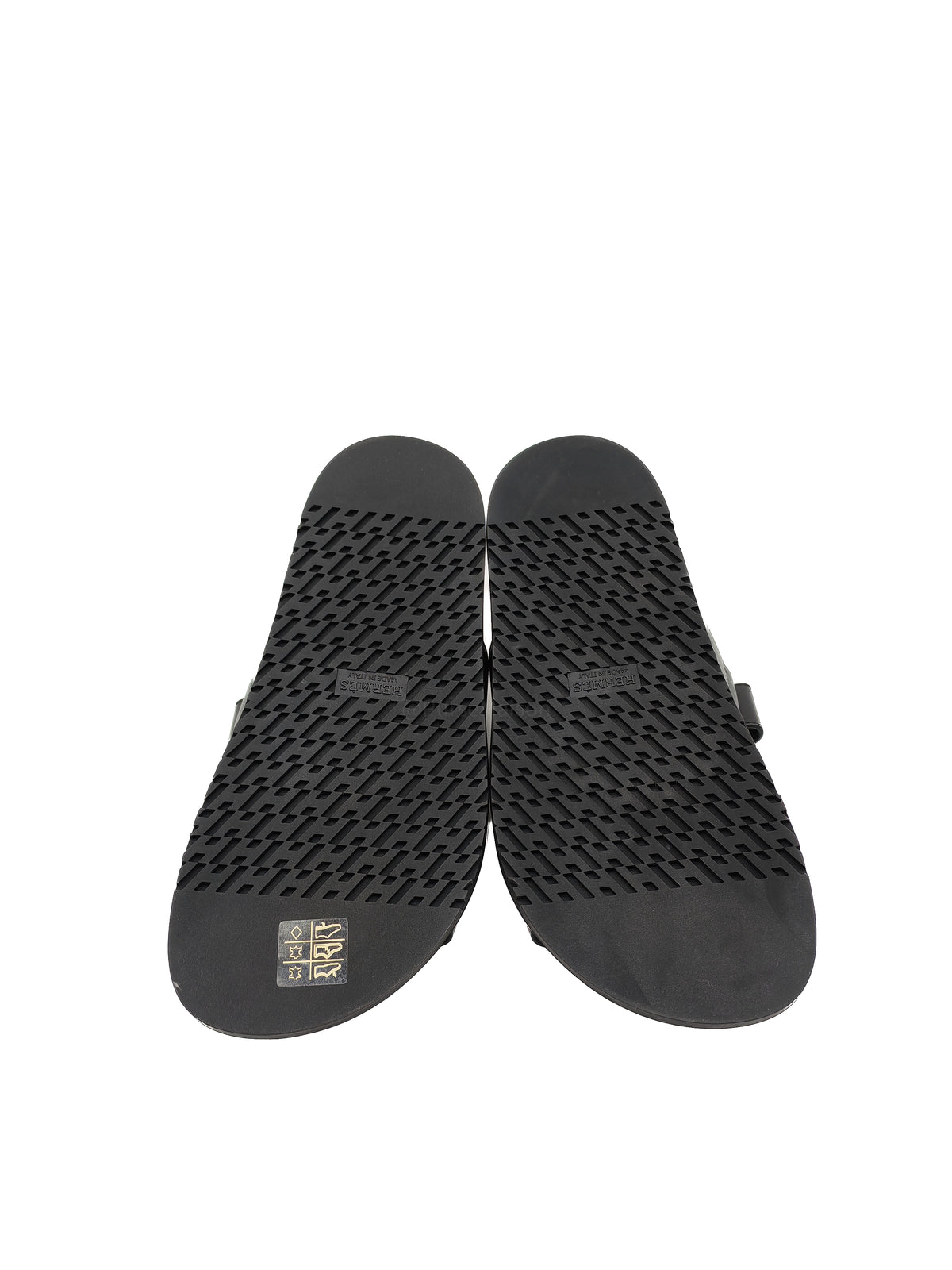 Hermes Chypre Sandals in Black/Noir Calfskin Leather Size 37 EU (24 cm) | Purse Maison Luxury Bags Shop