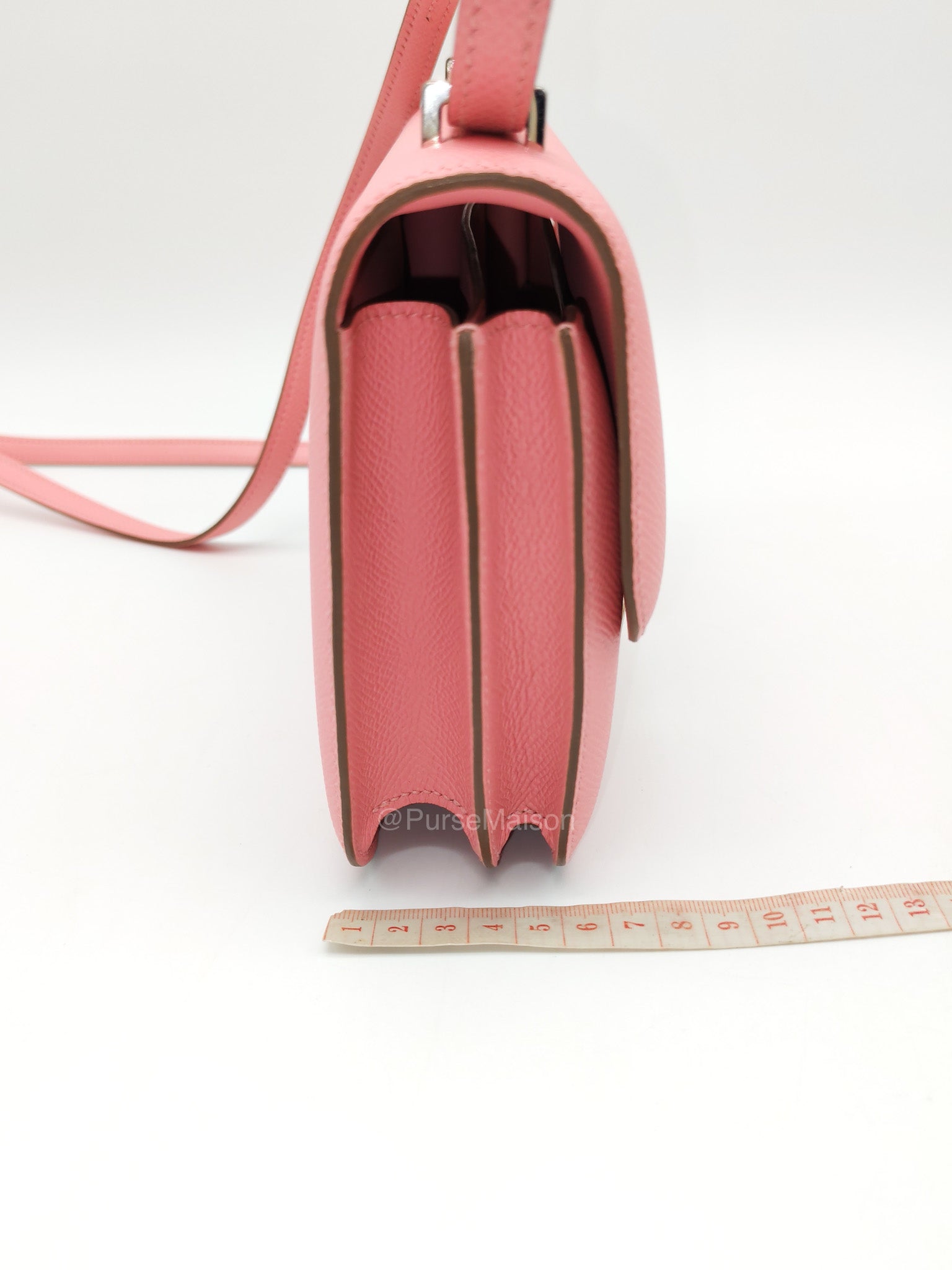 Hermes Constance 18 in Pink Epsom Leather Palladium Hardware Stamp K(2025) | Purse Maison Luxury Bags Shop