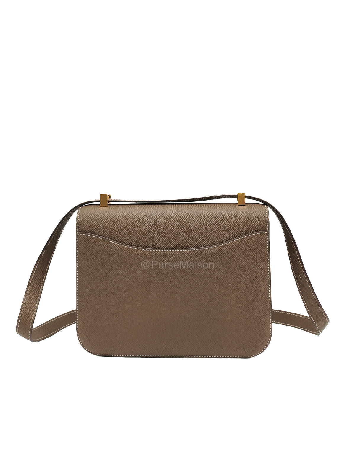 Hermes Constance 24 in Etoupe Epsom Leather and Gold Hardware Stamp U (2022) | Purse Maison Luxury Bags Shop