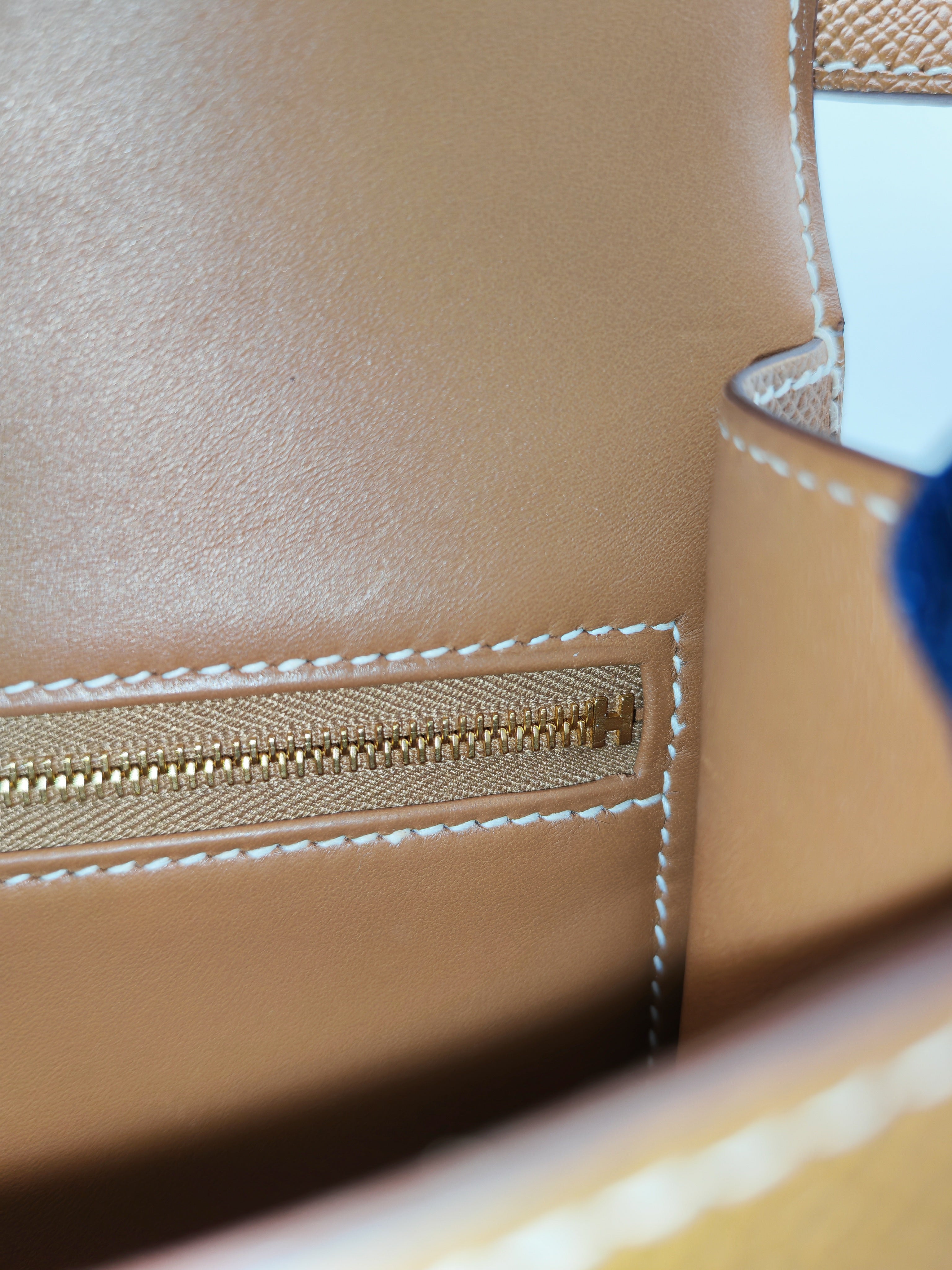 Hermes Constance 24 in Gold Epsom Leather and Gold Hardware Stamp U (2022) | Purse Maison Luxury Bags Shop