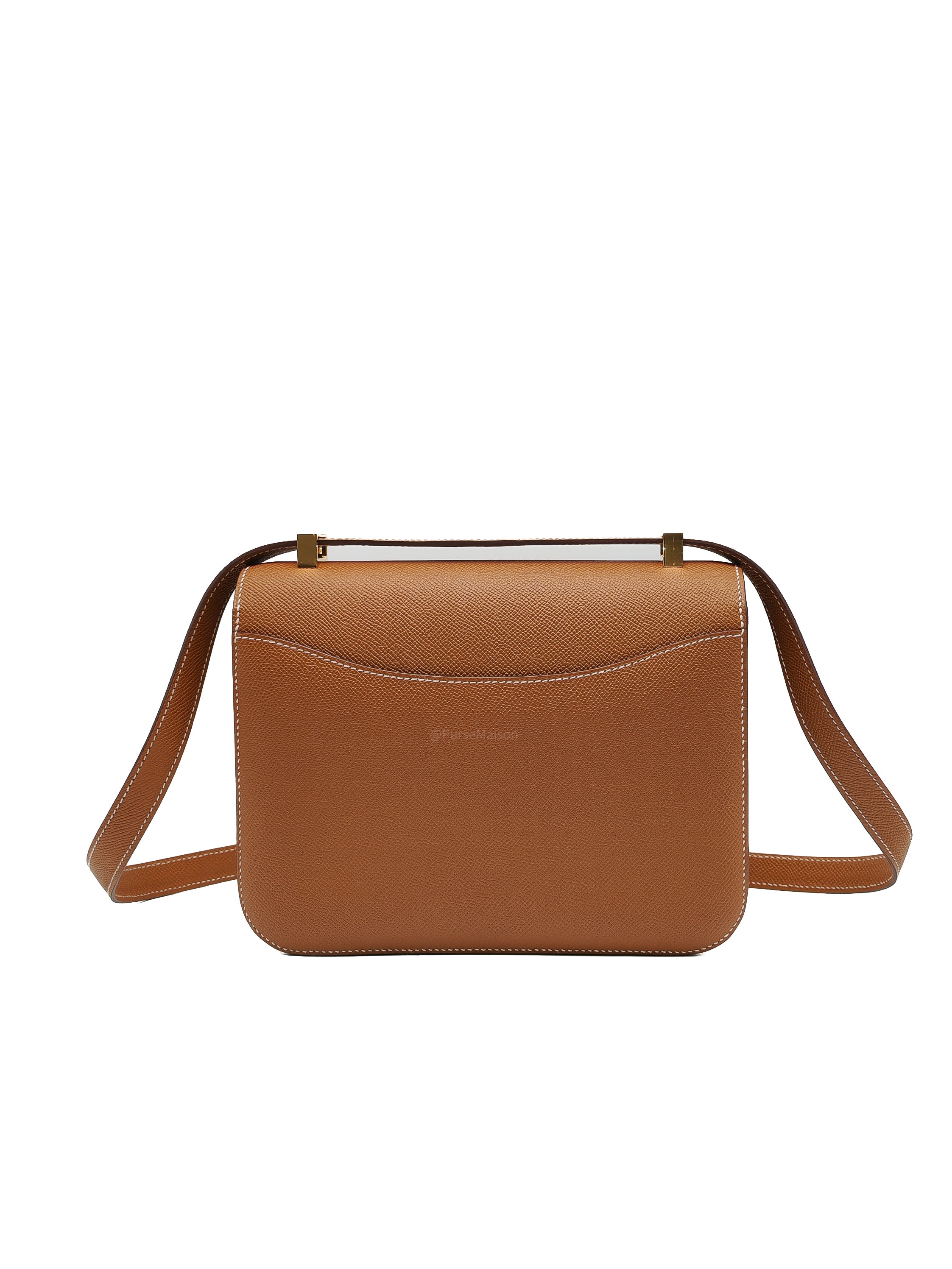 Hermes Constance 24 in Gold Epsom Leather and Gold Hardware Stamp U (2022) | Purse Maison Luxury Bags Shop