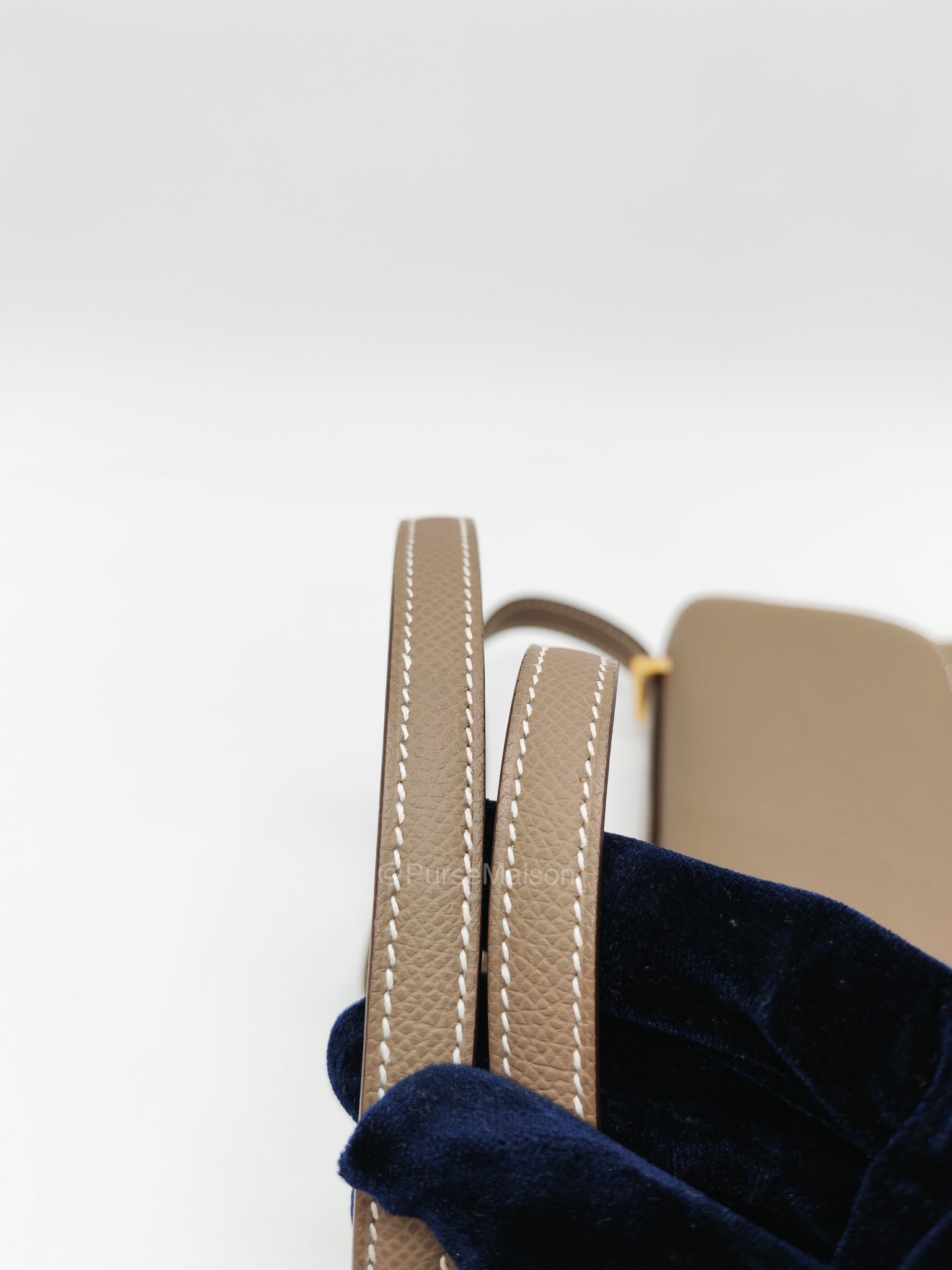 Hermes Constance Elan in Etoupe Epsom Leather and Gold Hardware Stamp B (2023) | Purse Maison Luxury Bags Shop