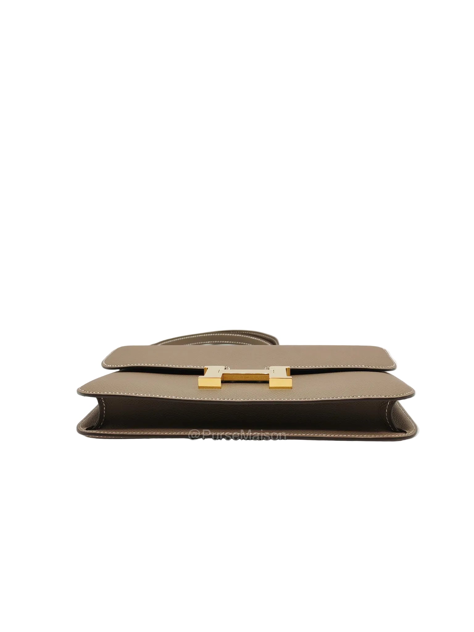 Hermes Constance Elan in Etoupe Epsom Leather and Gold Hardware Stamp B (2023) | Purse Maison Luxury Bags Shop