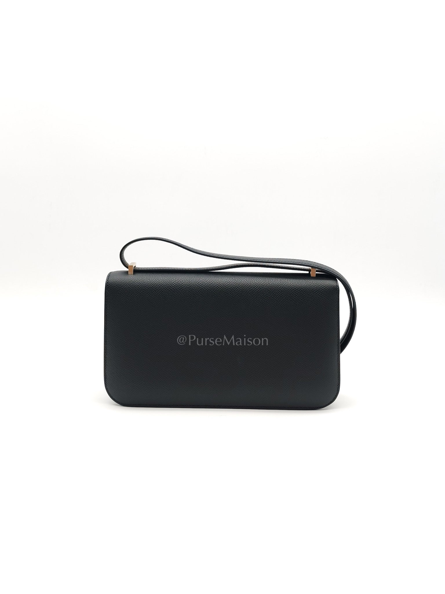 Constance Elan in Noir Epsom Leather Brushed Gold Hardware Stamp K(2025) | Purse Maison Luxury Bags Shop