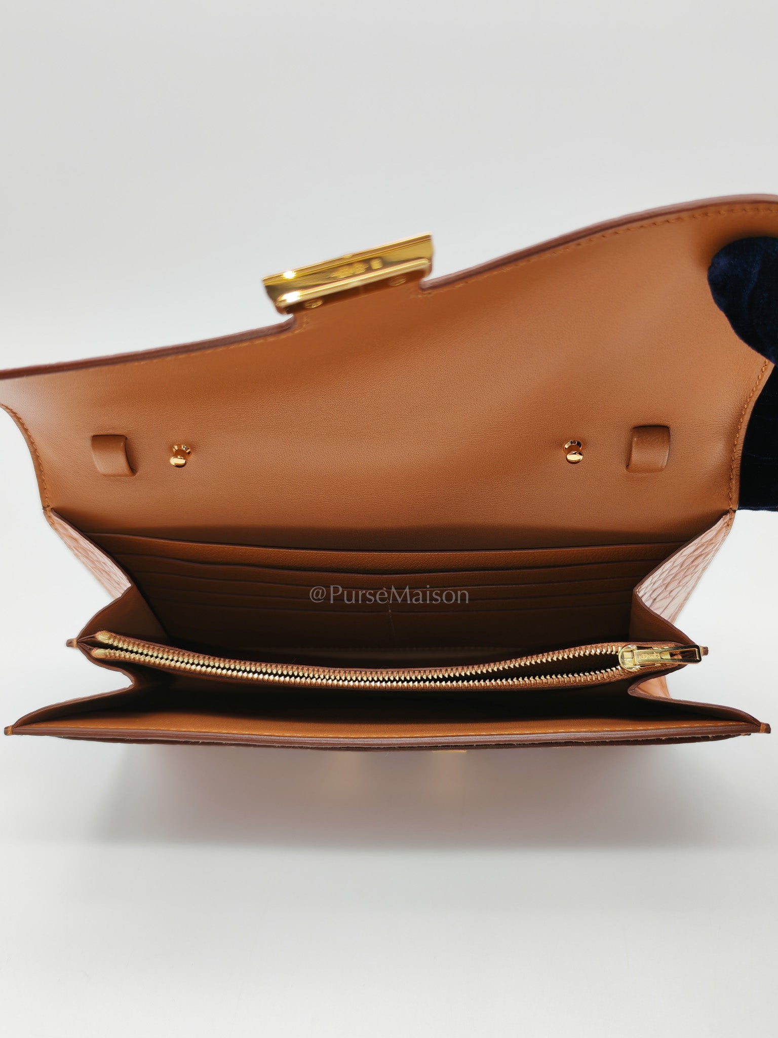 Constance To Go in Gold Matte Aligator Leather Gold Hardware Stamp Z(2021) | Purse Maison Luxury Bags Shop