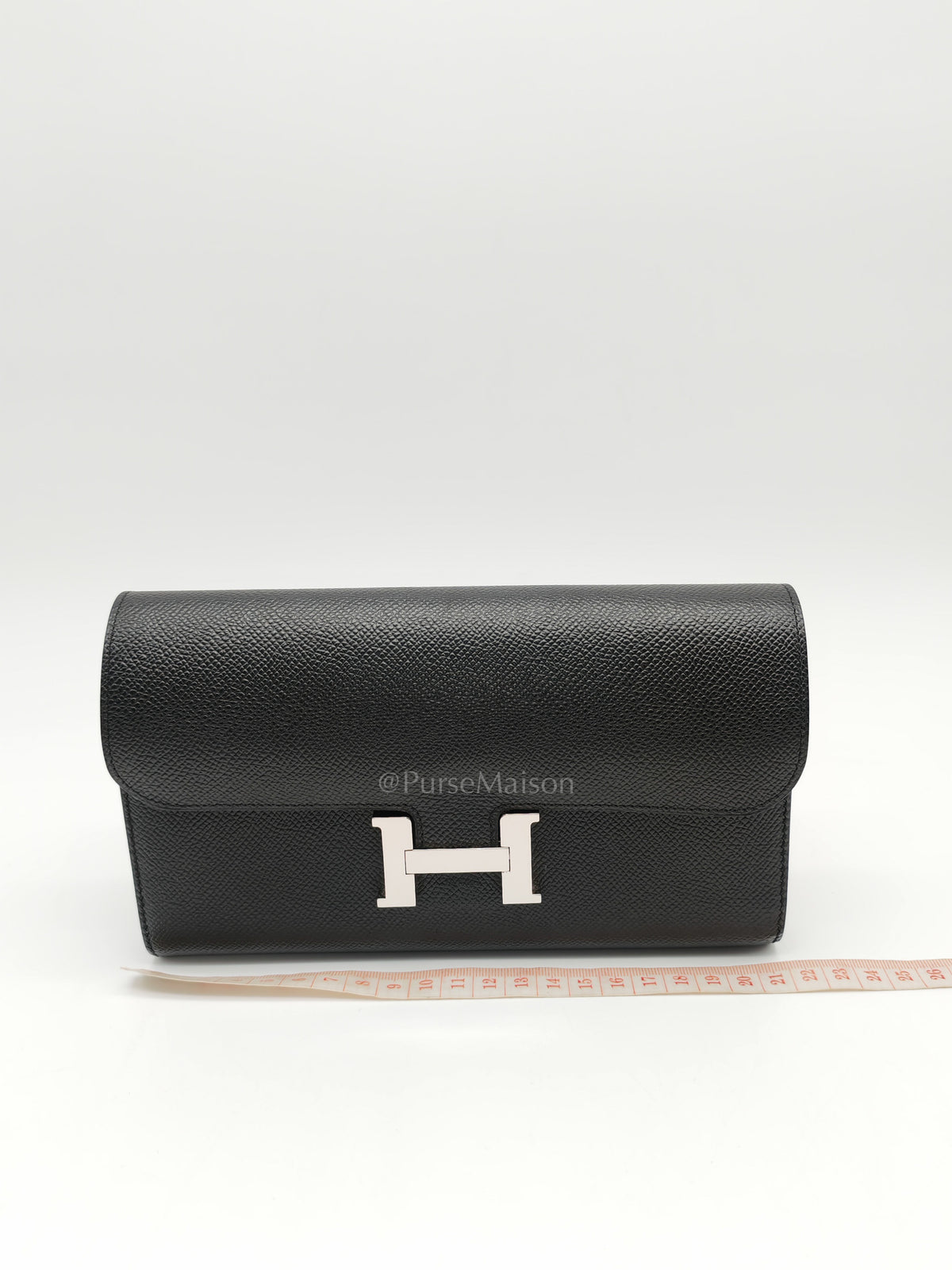 Constance To Go in Black Epsom Leather and Palladium Hardware Stamp A (2017) | Purse Maison Luxury Bags Shop