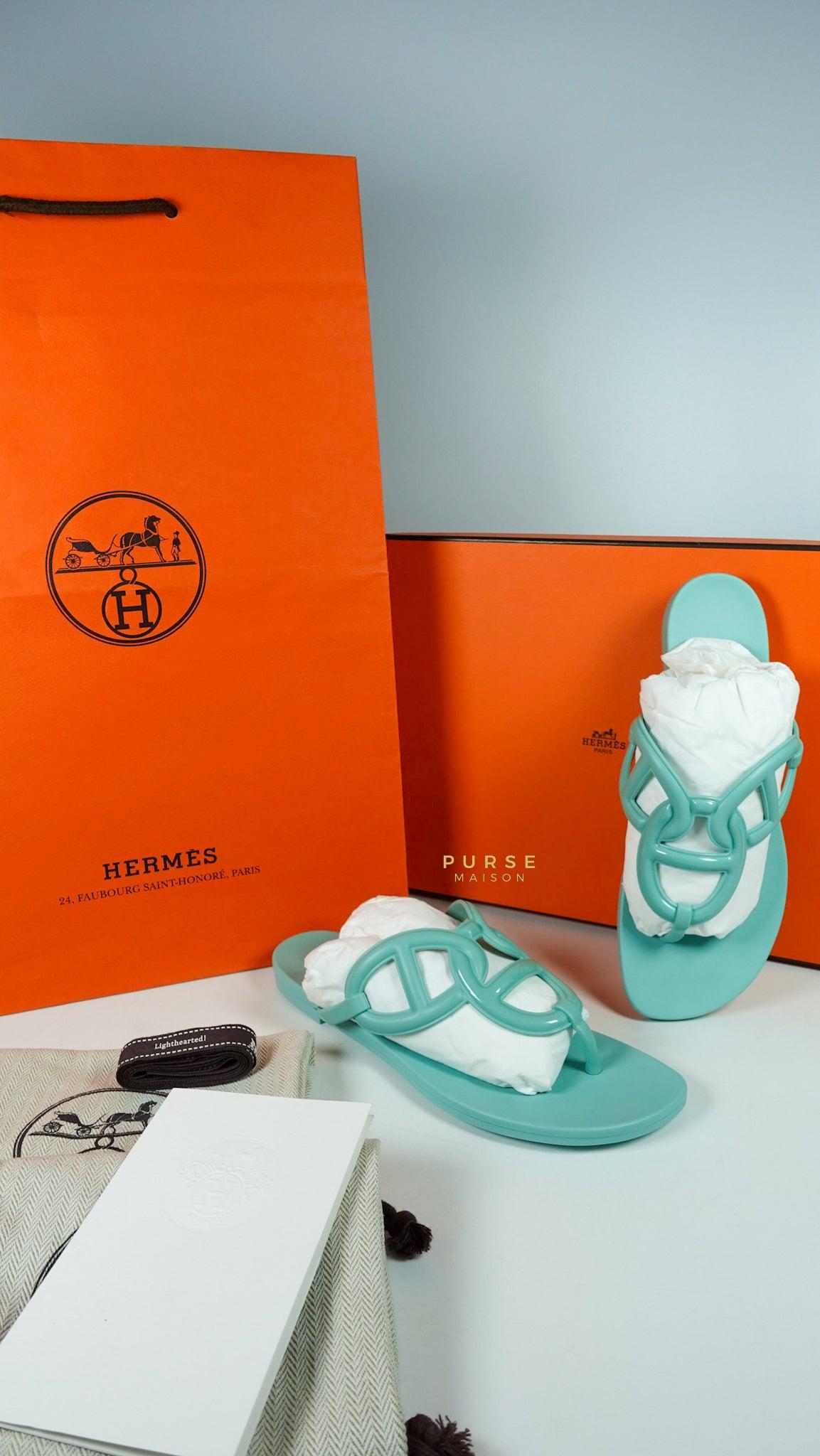 Hermes Egerie Vert Embrun (Size 35 EUR, 23cm)