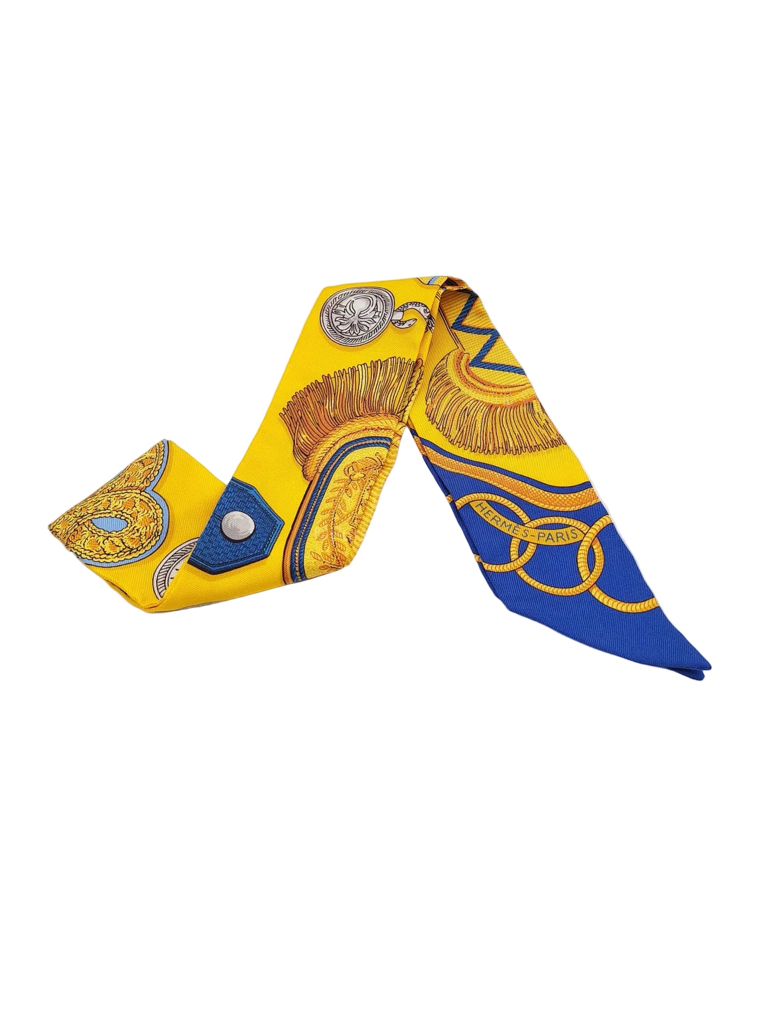 Epaulettes Silk Twilly | Purse Maison Luxury Bags Shop