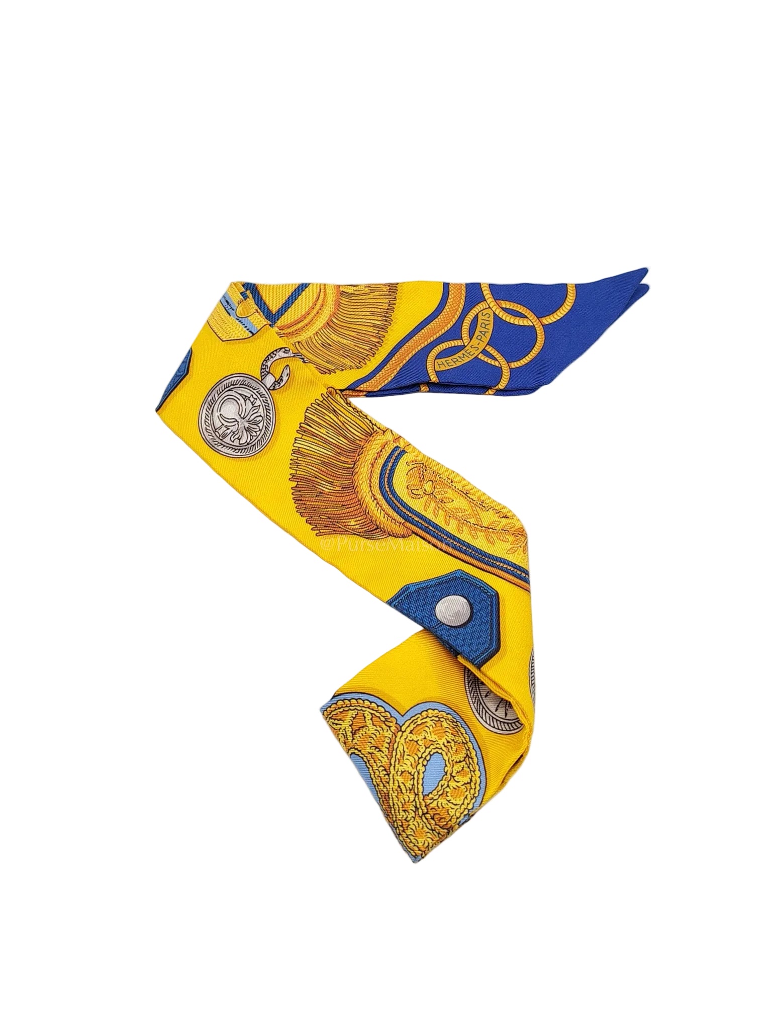 Epaulettes Silk Twilly | Purse Maison Luxury Bags Shop
