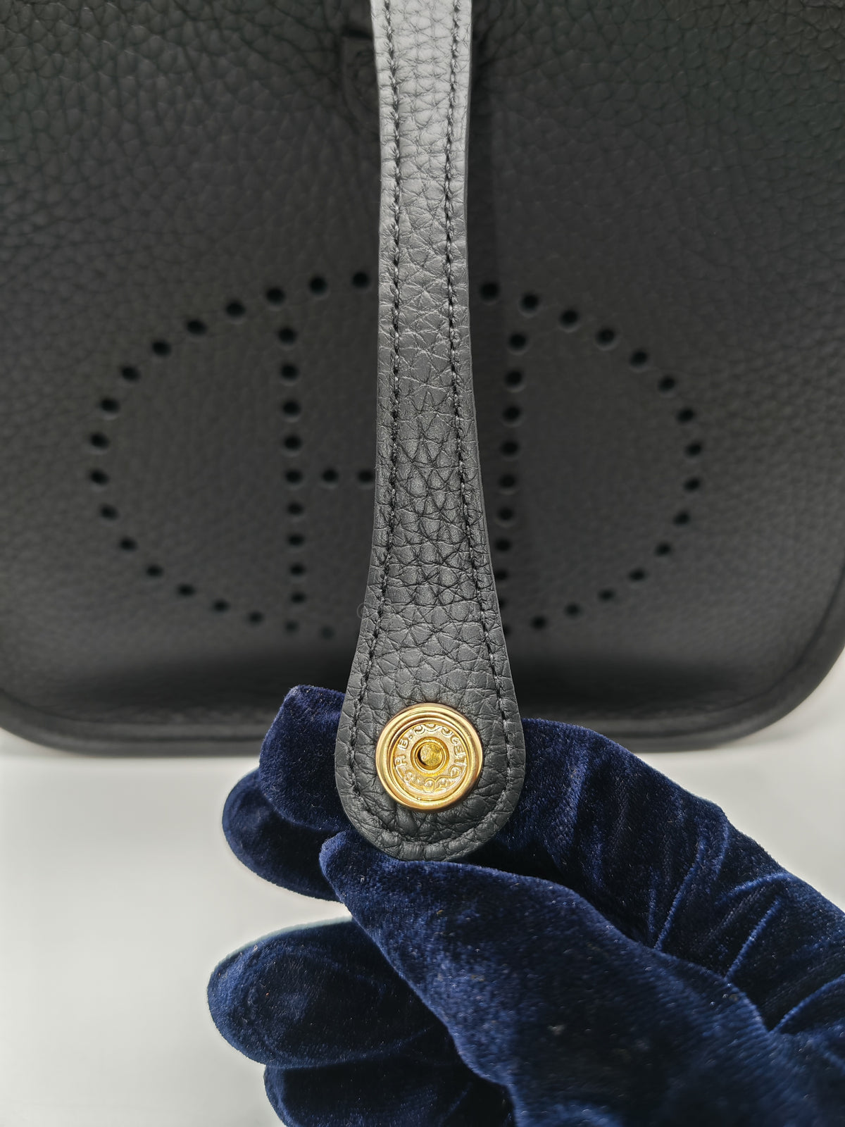 Hermes Evelyne 23 in Black/Noir Clemence Leather Gold Hardware Stamp G(2026) | Purse Maison Luxury Bags Shop