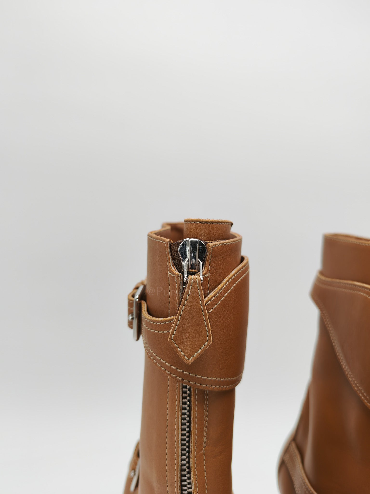 Feeling Veau Bottine Boots in Tabac Camel Size 38 (24cm) | Purse Maison Luxury Bags Shop