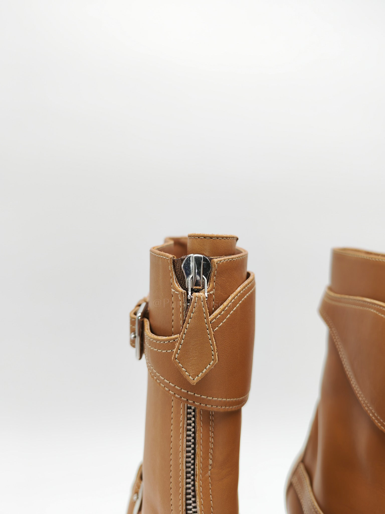 Feeling Veau Bottine Boots in Tabac Camel Size 38 (24cm) | Purse Maison Luxury Bags Shop