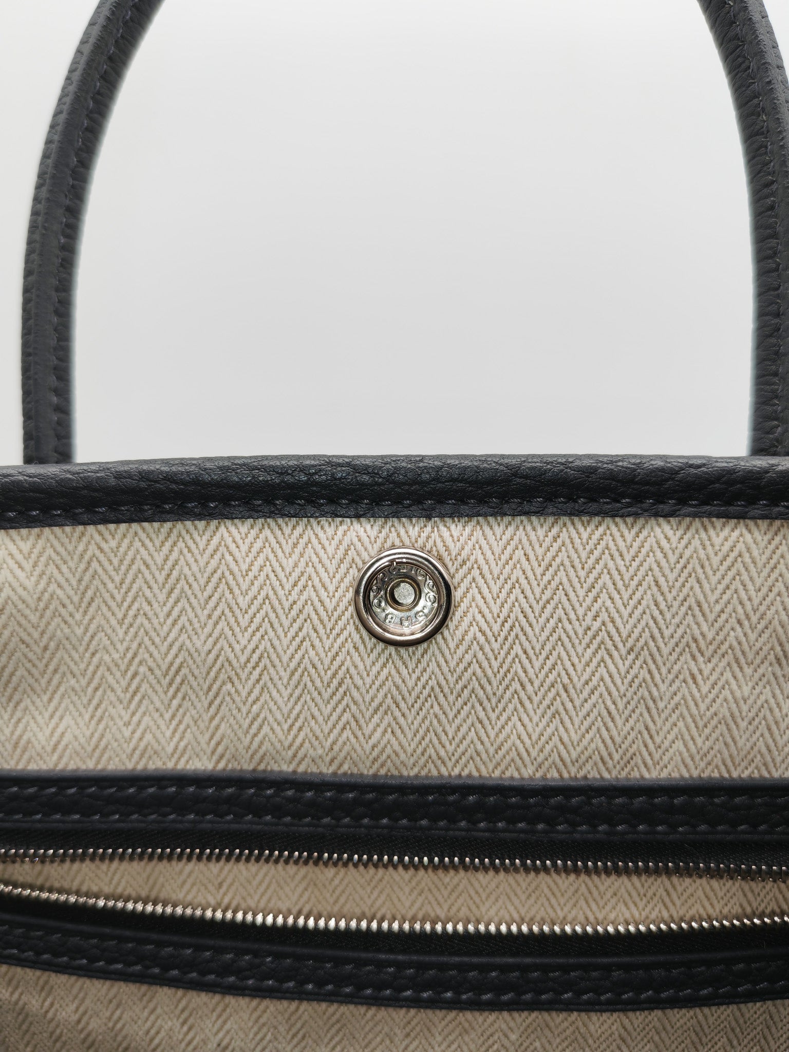 Hermes Garden Party 30 in Plomb Negonda Leather Palladium Hardware Stamp W(2024) | Purse Maison Luxury Bags Shop