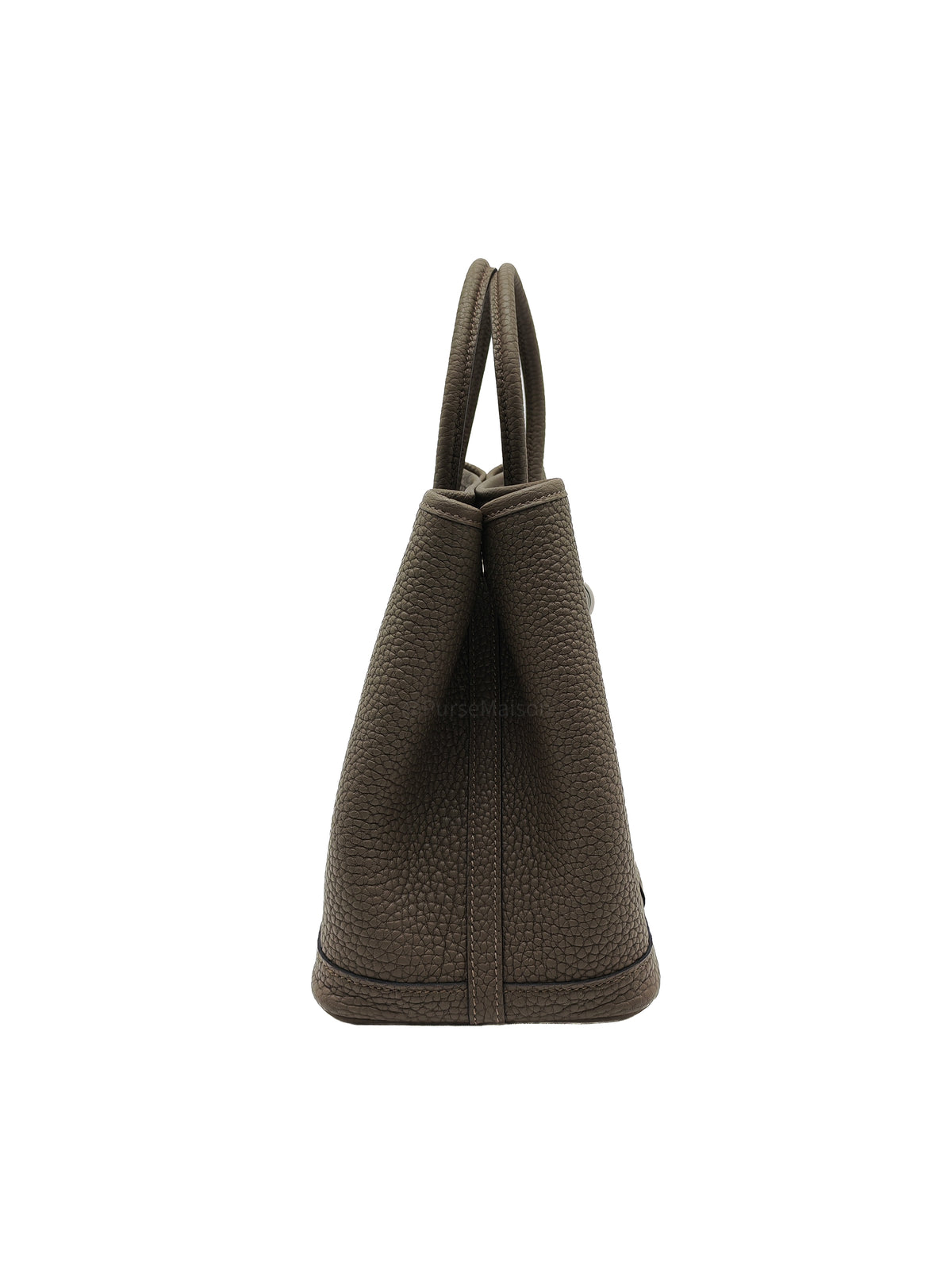 Hermes Garden Party 30 in Vert Loden Negonda Leather Palladium Hardware Stamp G (2026) | Purse Maison Luxury Bags Shop