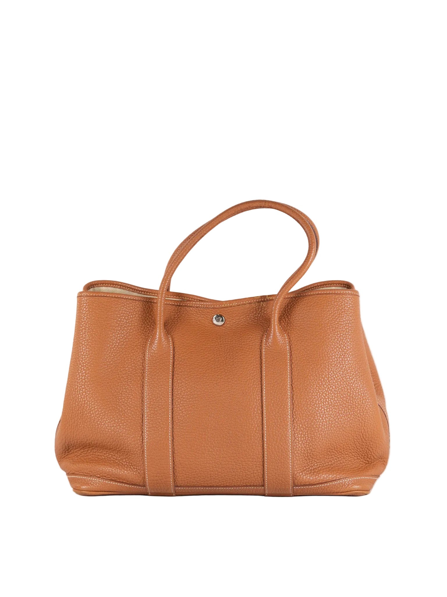 Garden Party Tote Bag(GTP) 36 in Gold Clemence Palladium Hardware Stamp X(2016) | Purse Maison Luxury Bags Shop