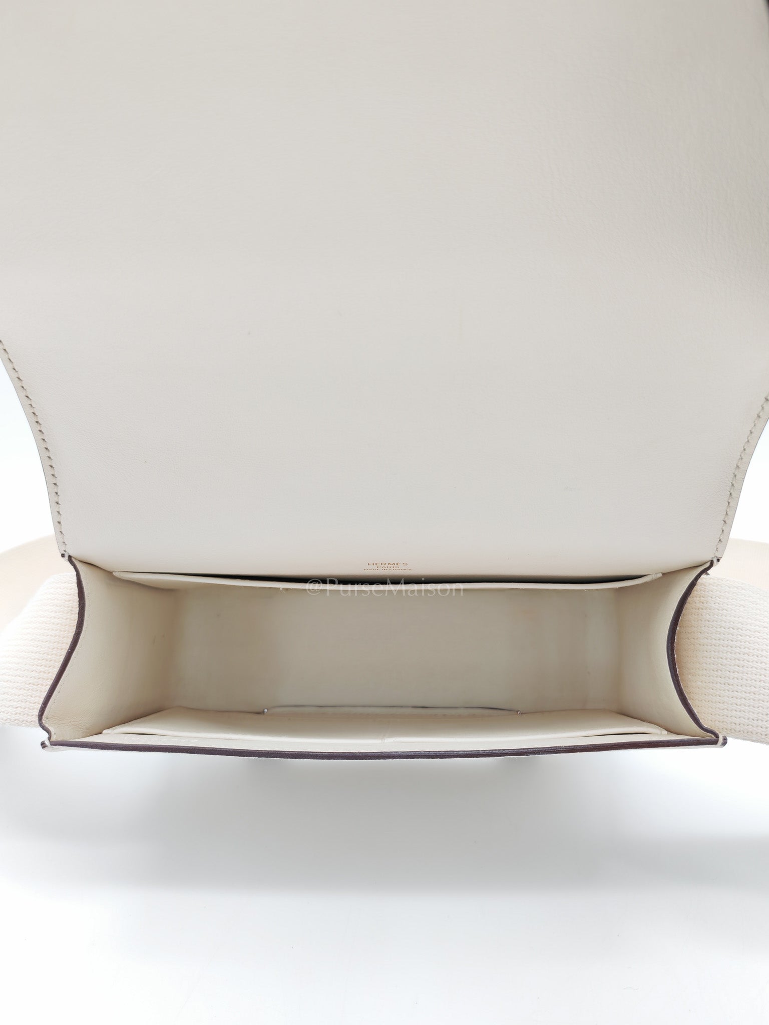 Geta in Nata Chevre Mysore Leather & Gold Hardware Stamp B (2023) | Purse Maison Luxury Bags Shop
