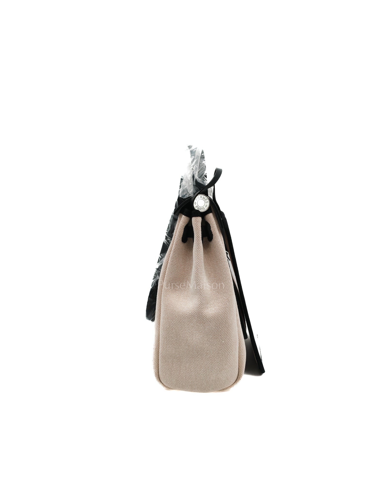 Herbag Zip 31 in Ecru/Beige/Vert Fonce/Noir Canvas Palladium Hardware Stamp W(2024) | Purse Maison Luxury Bags Shop