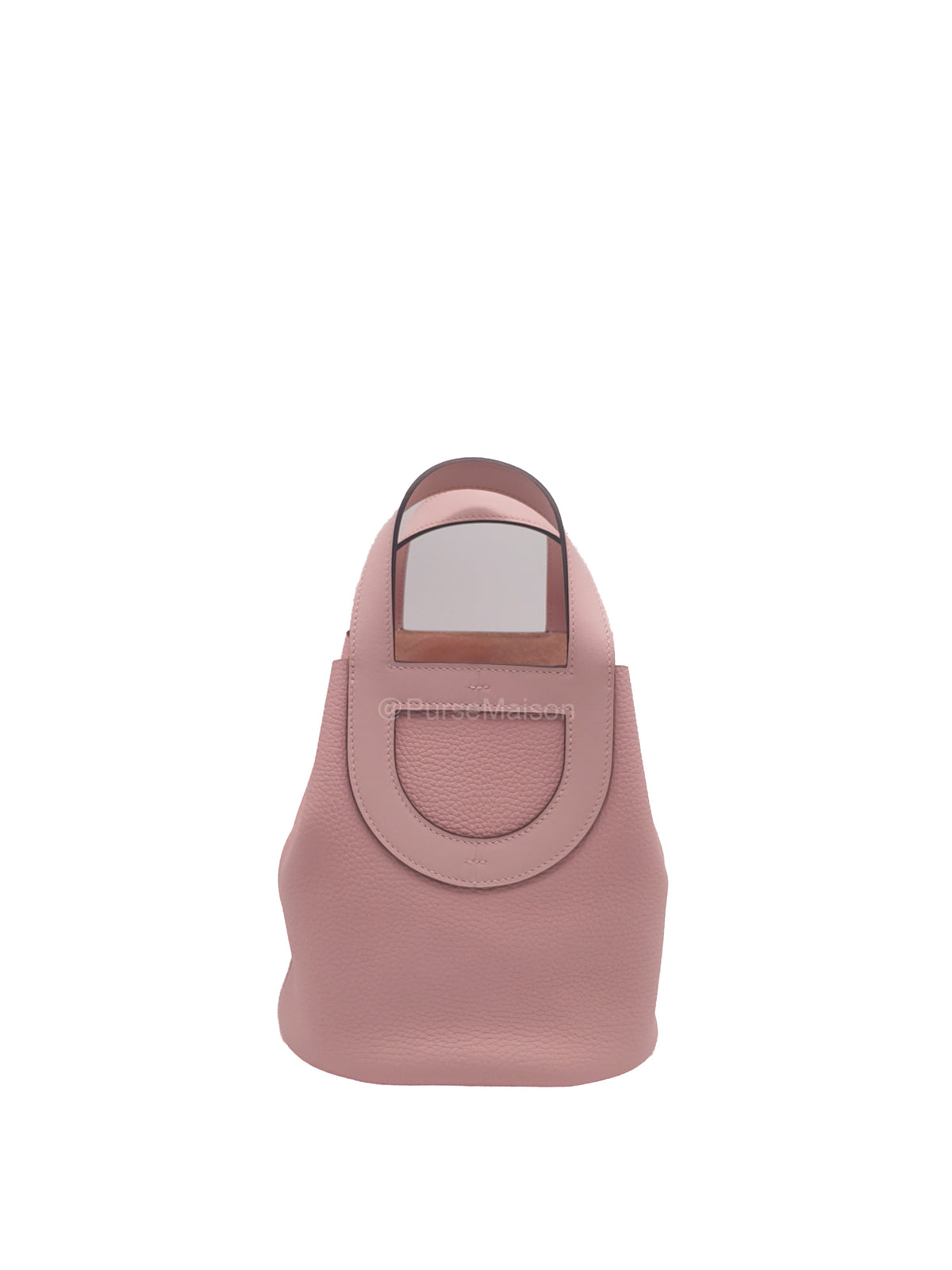 Hermes In the Loop 18 in Rose Sakura CLemence Leather and Palladium Hardware Stamp B (2023) | Purse Maison Luxury Bags Shop