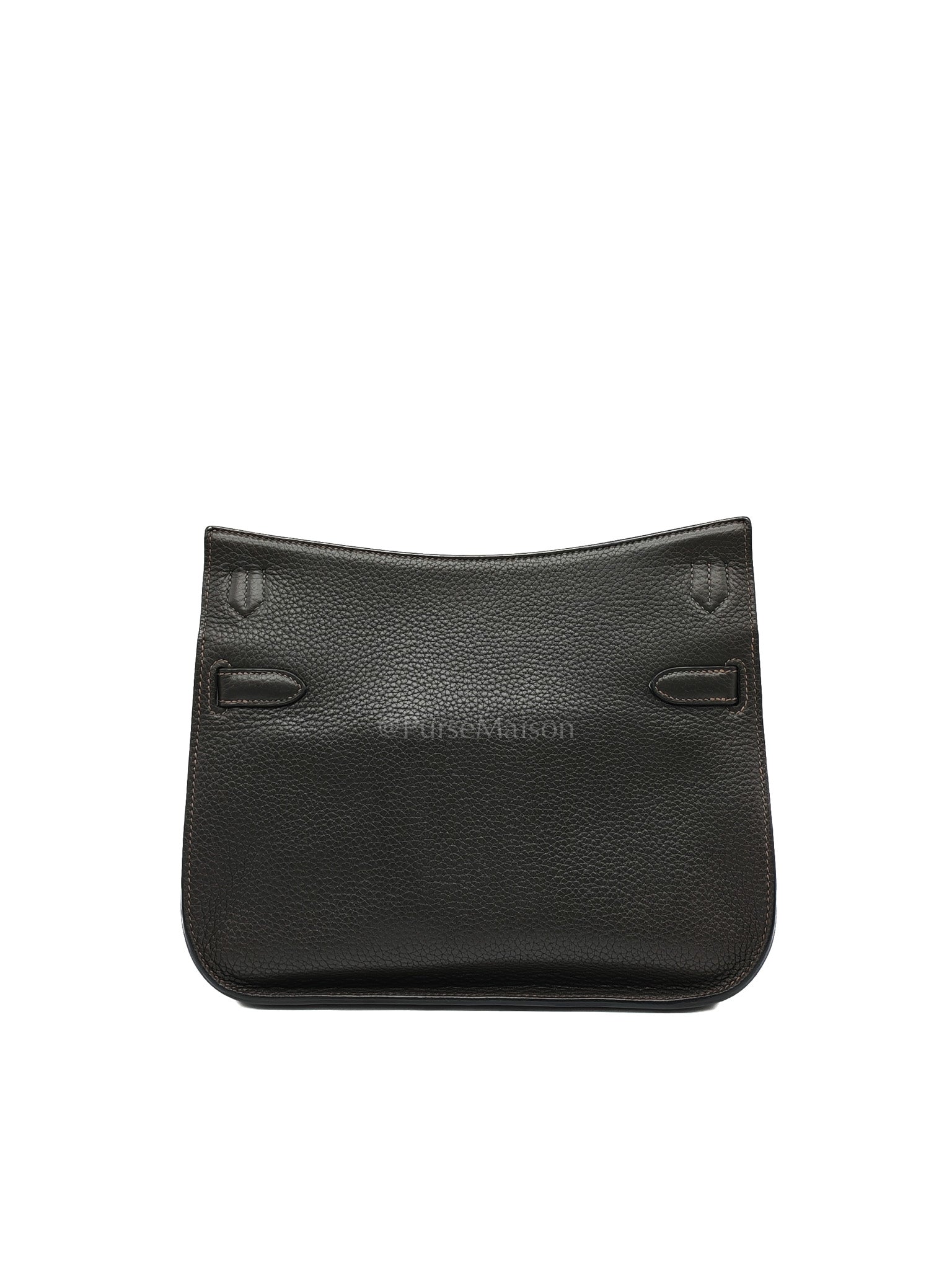 Jypsiere 28 in Gris Etain Clemence Leather & Palladium Hardware Stamp B (2023) | Purse Maison Luxury Bags Shop