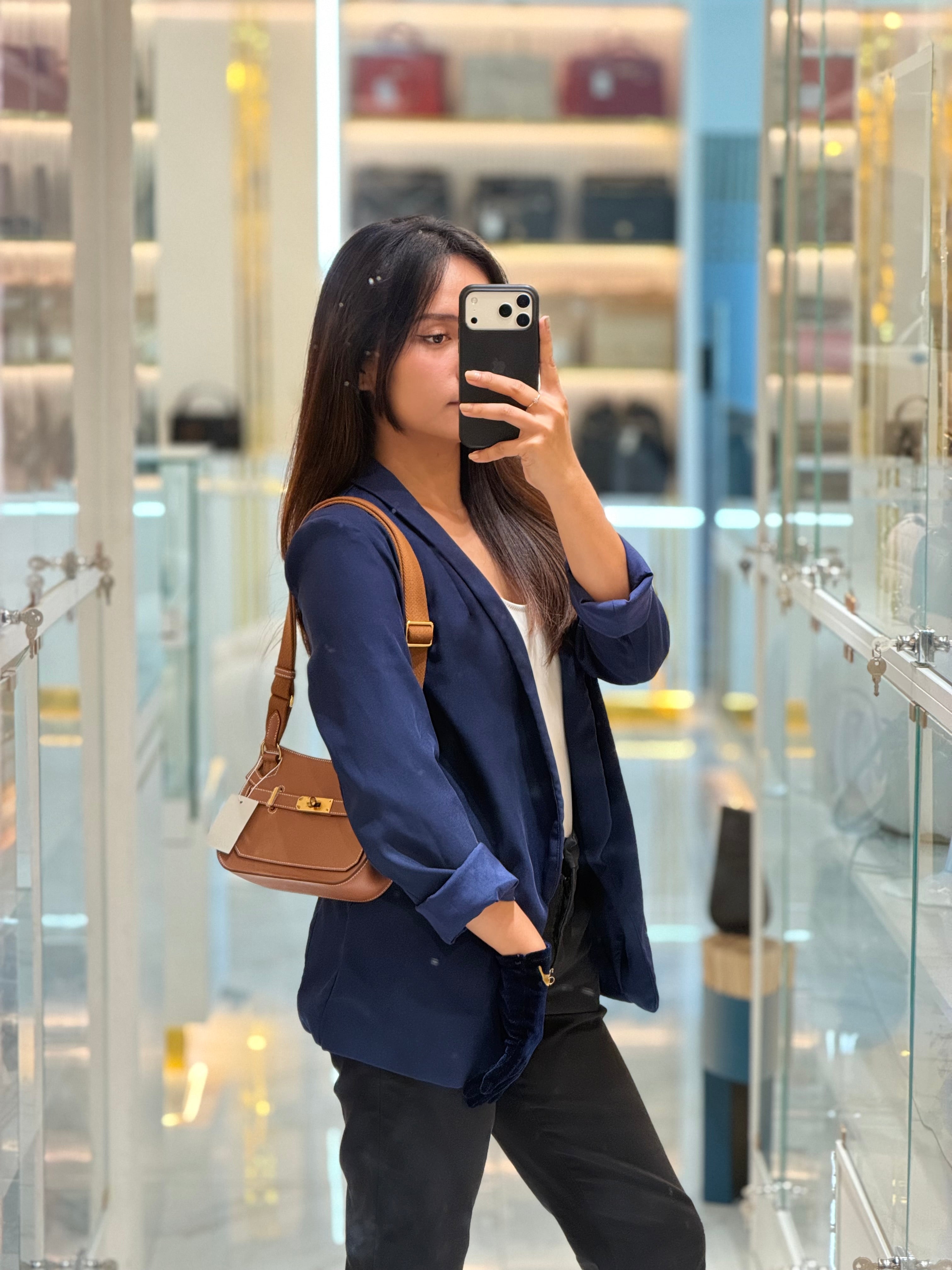 Jypsiere Mini in Gold Evercolor Leather & Gold Hardware Stamp W (2024) | Purse Maison Luxury Bags Shop