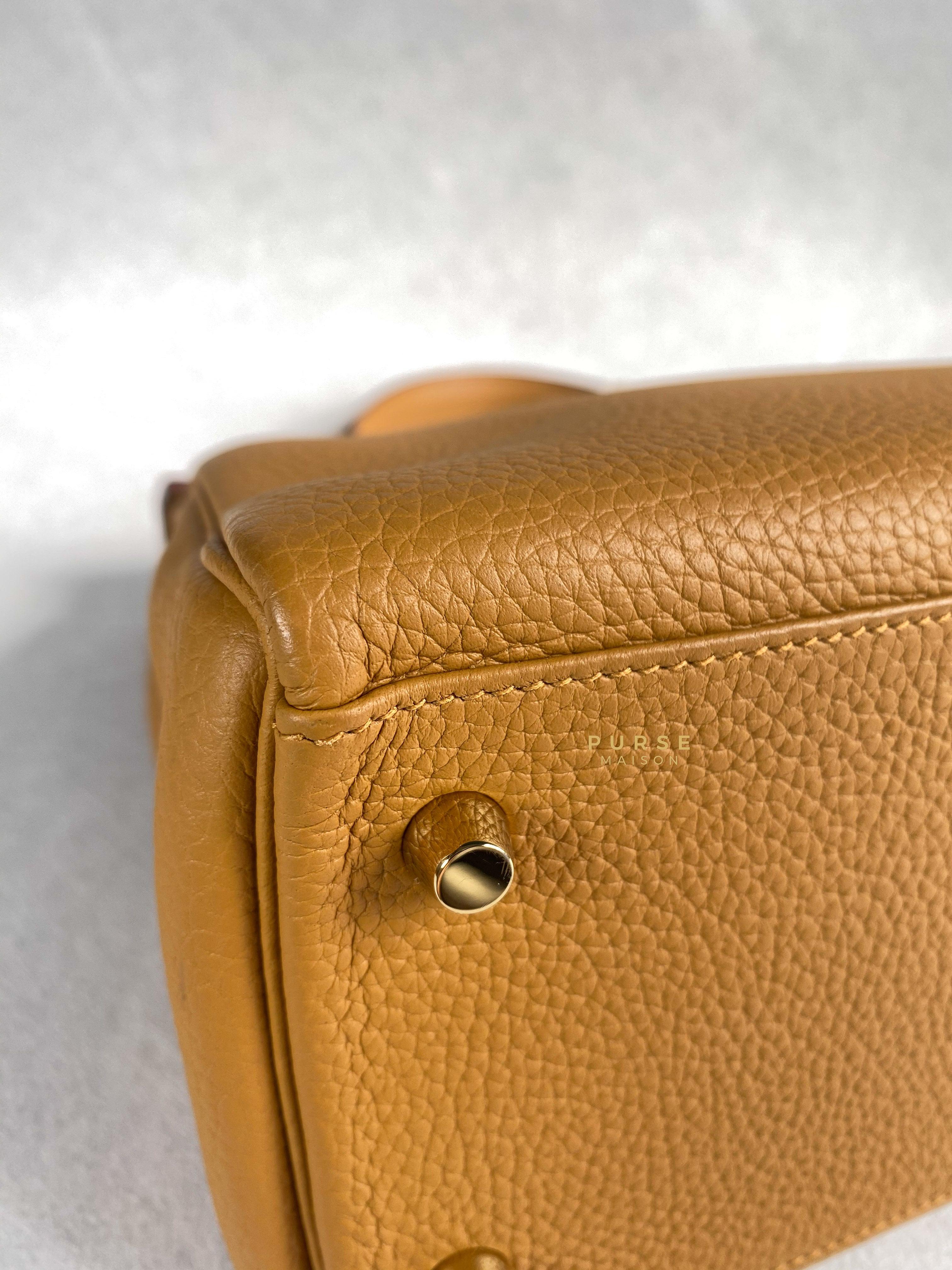 Hermes Kelly 28 Sesame in Clemence Leather and Gold Hardware Stamp Y (2020) | Purse Maison Luxury Bags Shop
