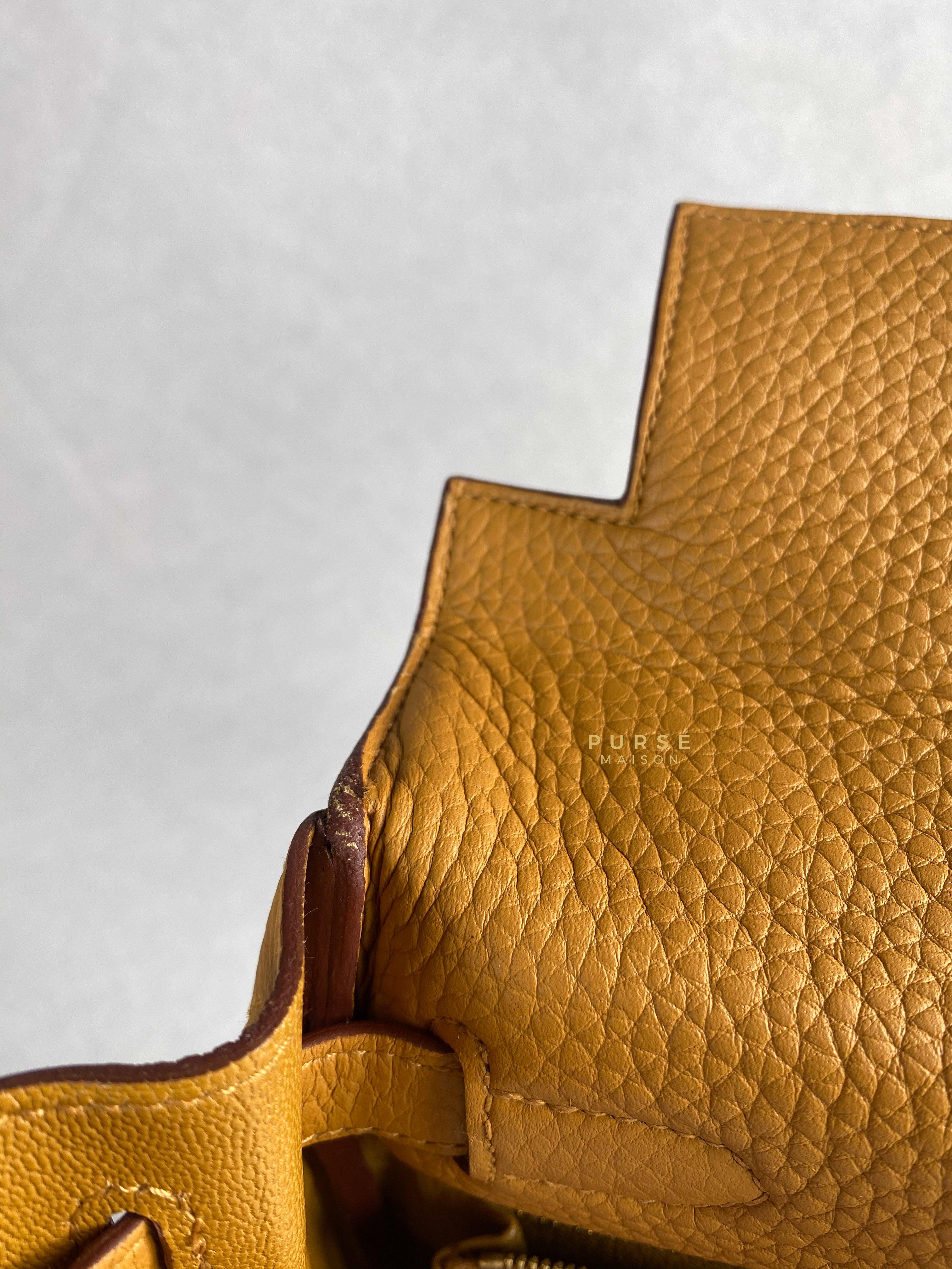 Hermes Kelly 28 Sesame in Clemence Leather and Gold Hardware Stamp Y (2020) | Purse Maison Luxury Bags Shop