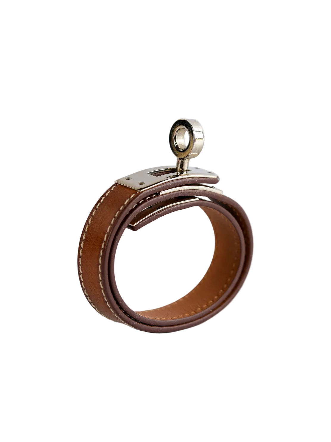 Kelly Double Tour Bracelet Palladium Hardware Stamp Square R | Purse Maison Luxury Bags Shop